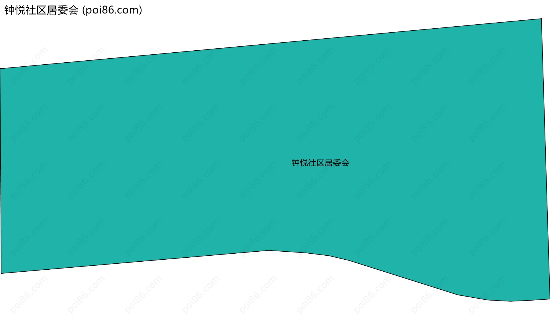 钟悦社区居委会边界地图