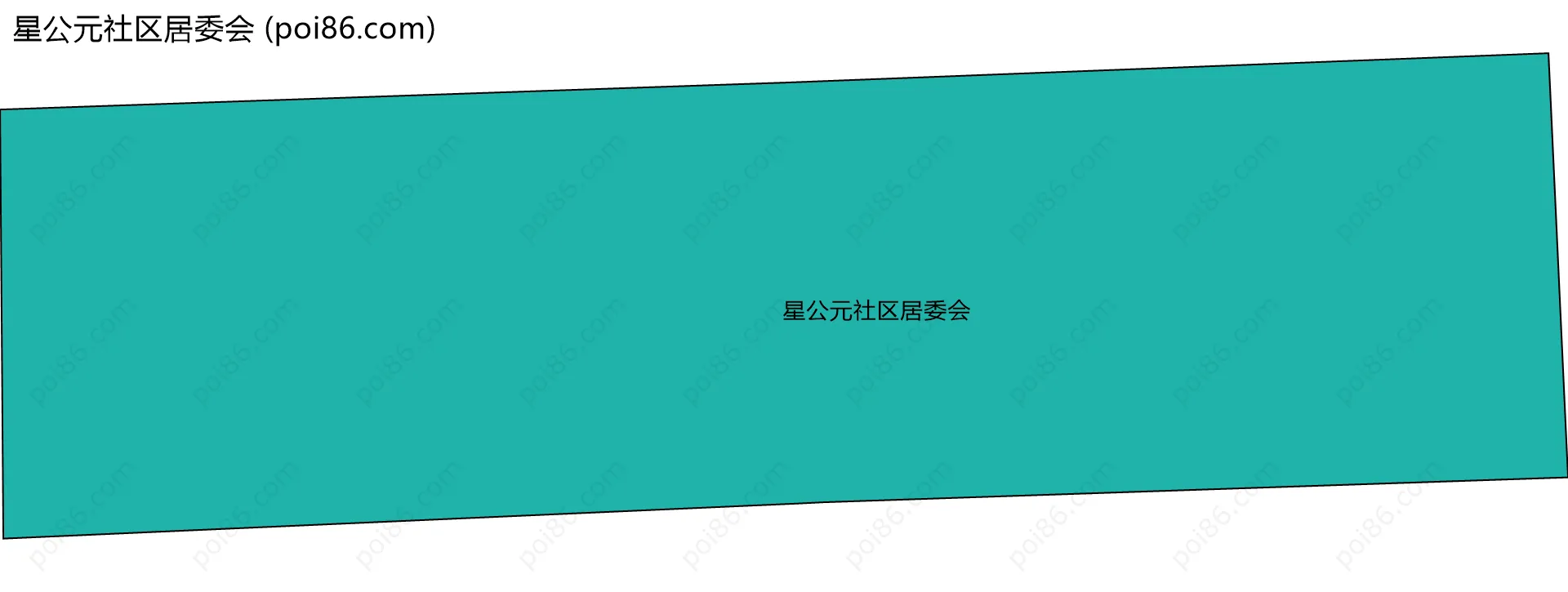 星公元社区居委会边界地图