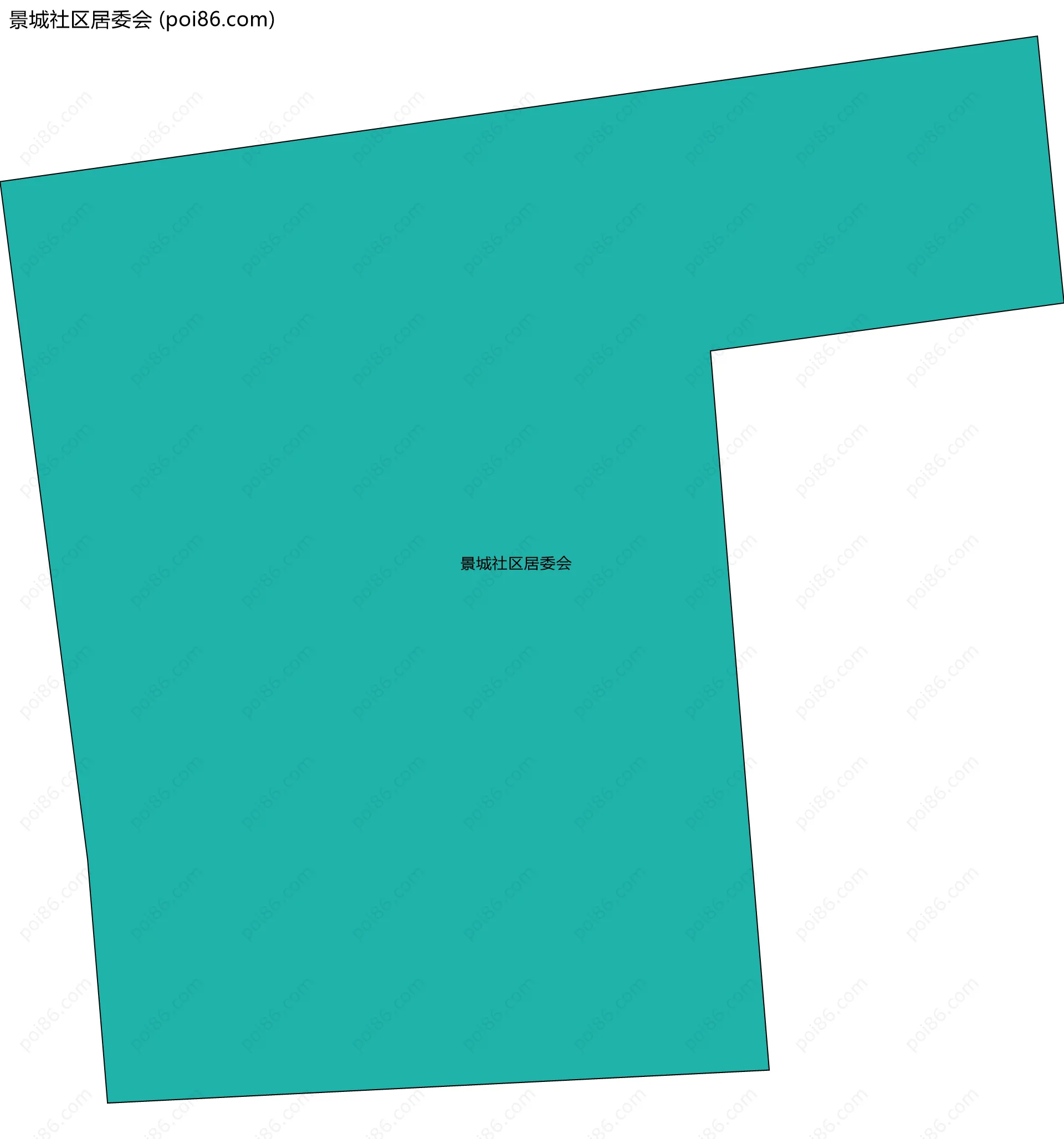 景城社区居委会边界地图