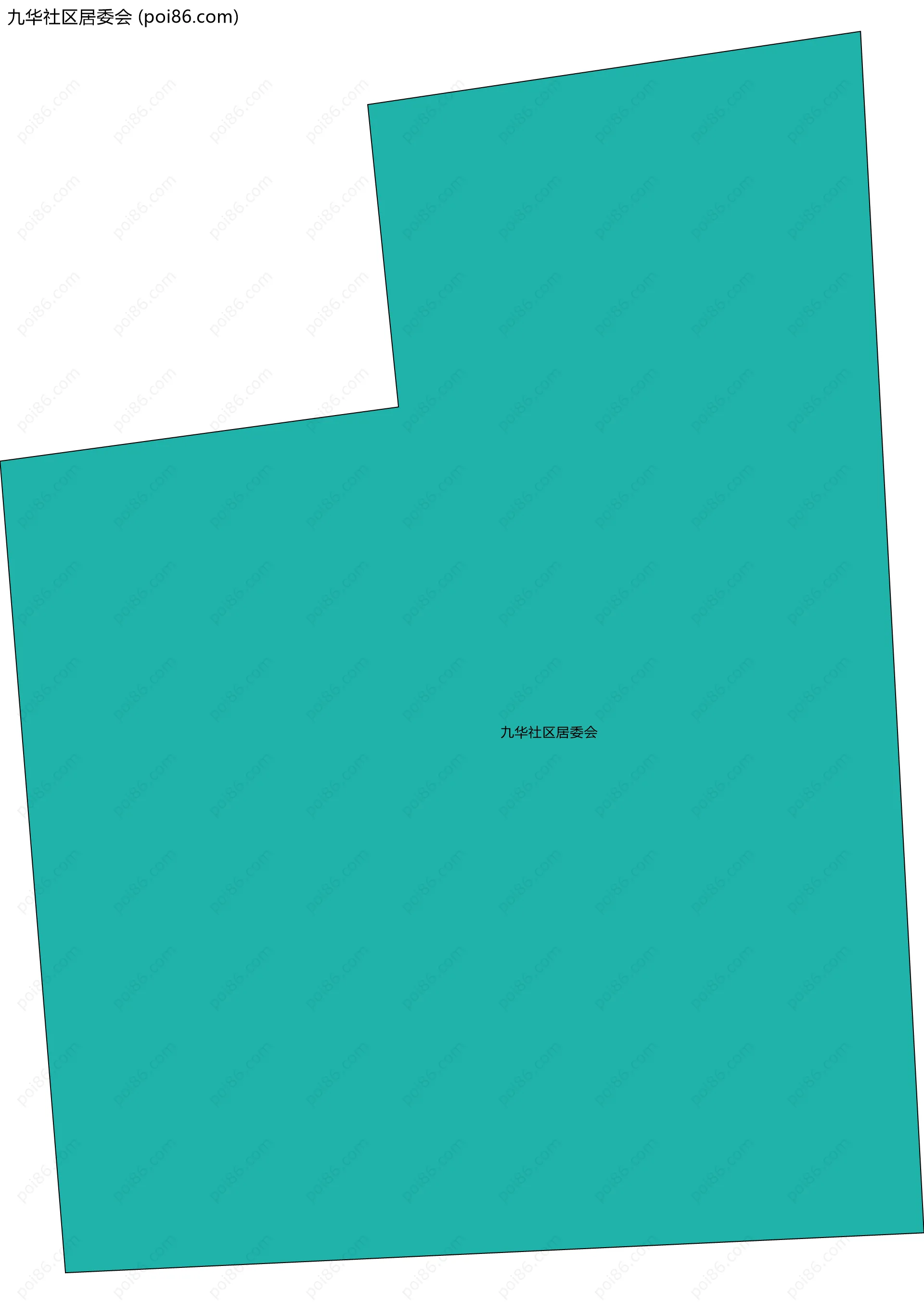 九华社区居委会边界地图