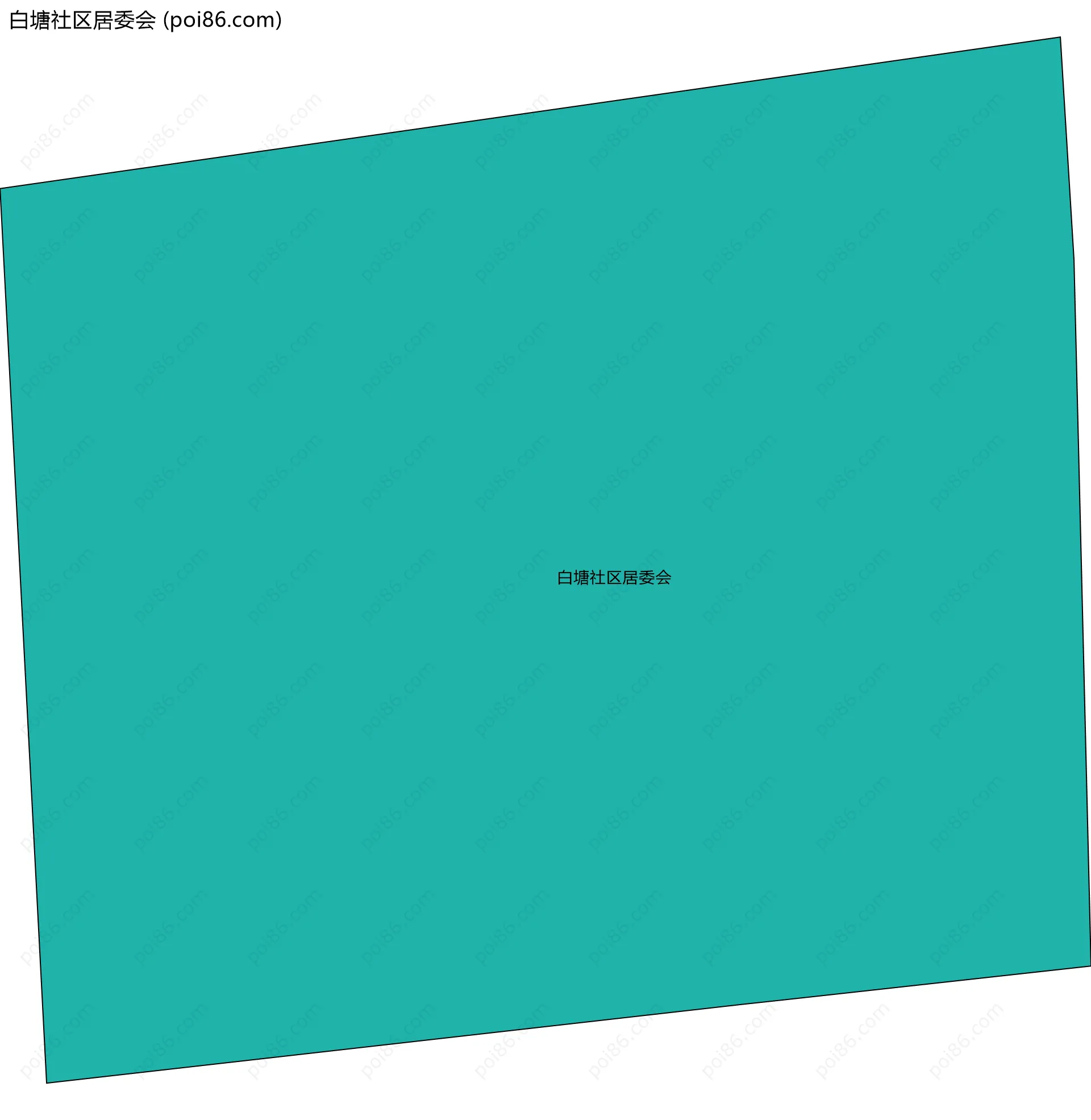 白塘社区居委会边界地图