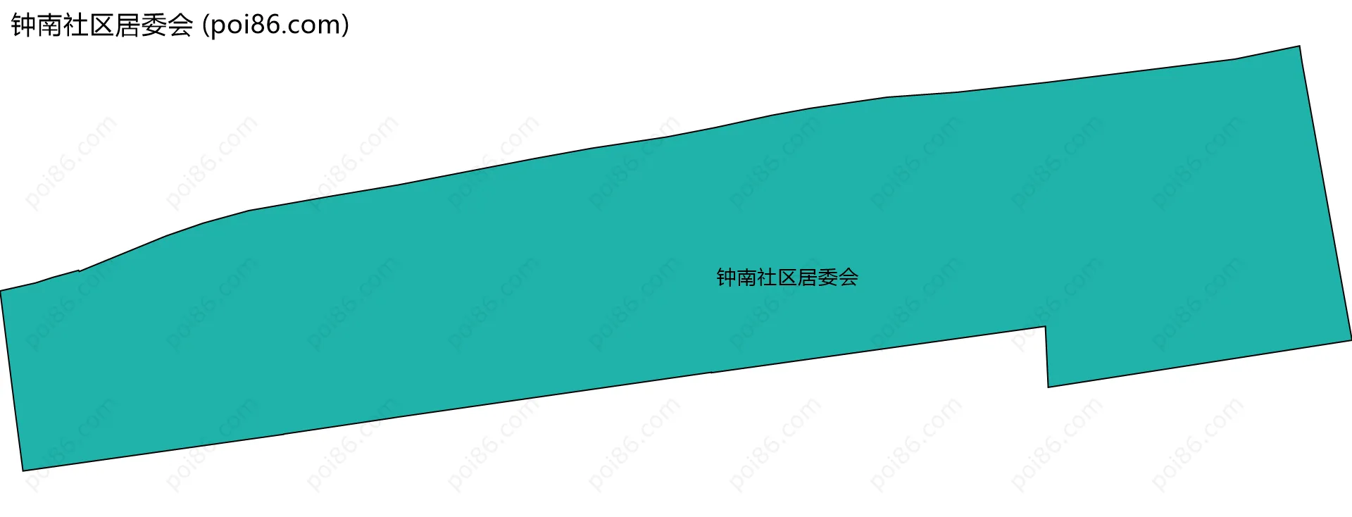 钟南社区居委会边界地图