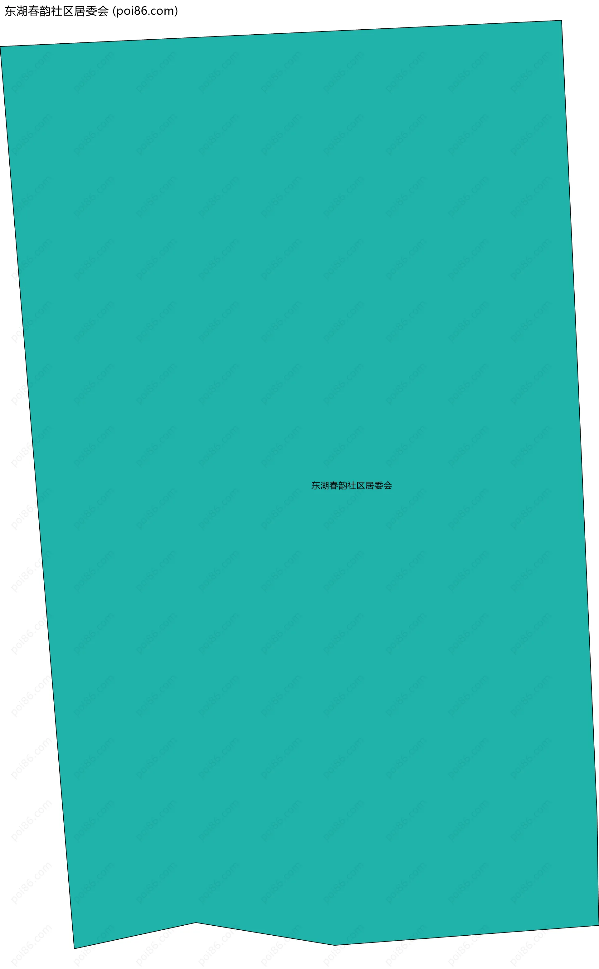 东湖春韵社区居委会边界地图