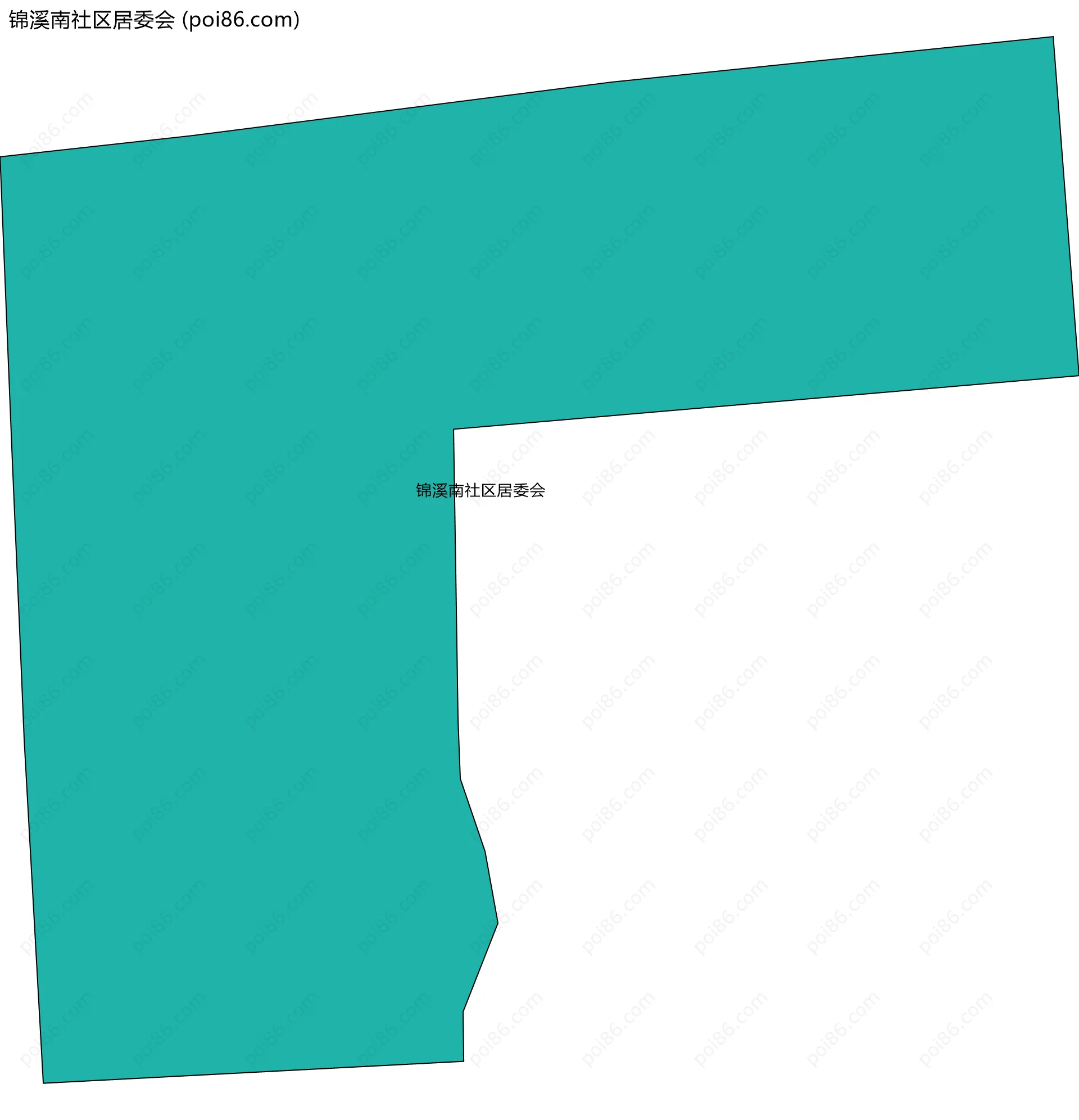 锦溪南社区居委会边界地图