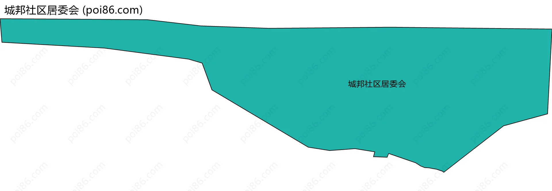 城邦社区居委会边界地图