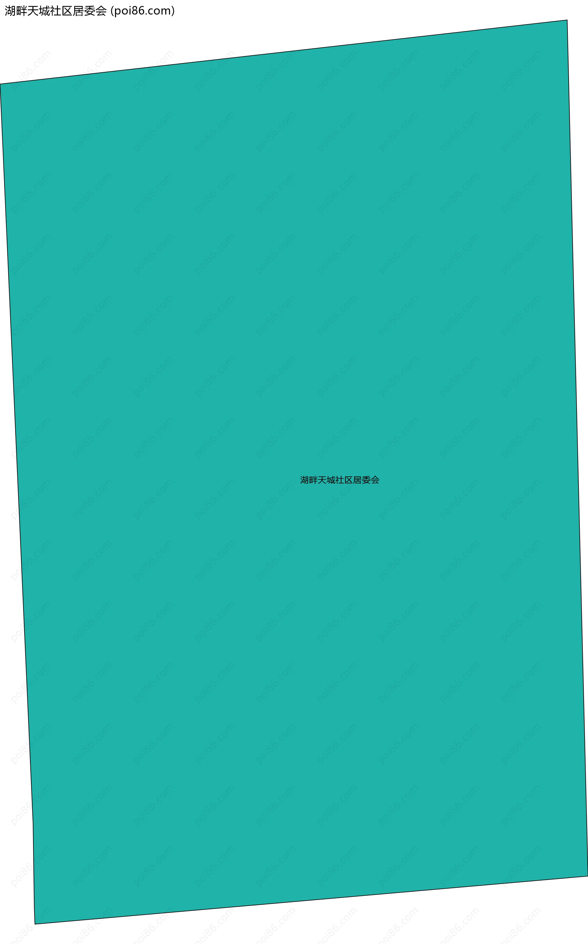 湖畔天城社区居委会边界地图