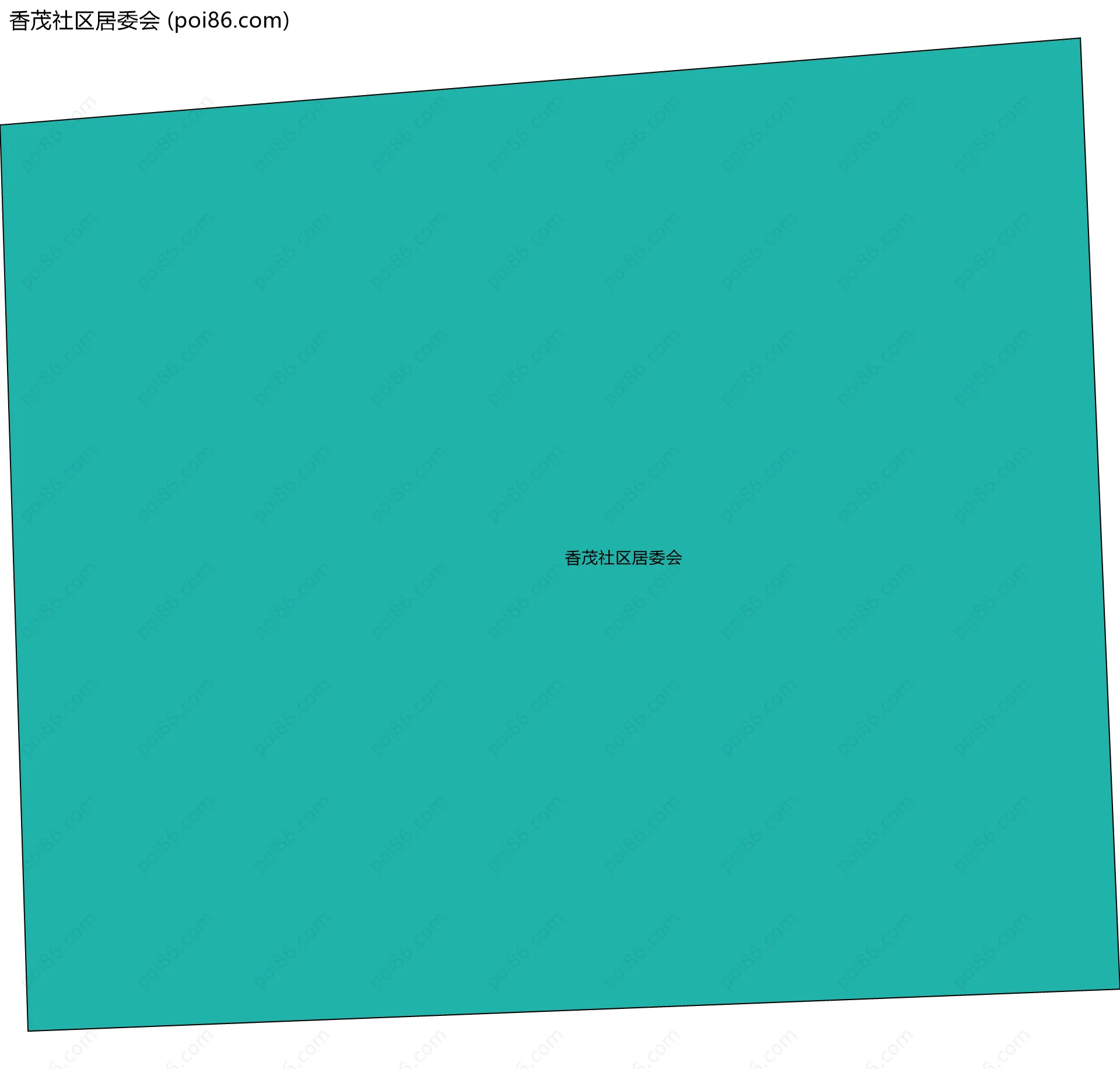 香茂社区居委会边界地图
