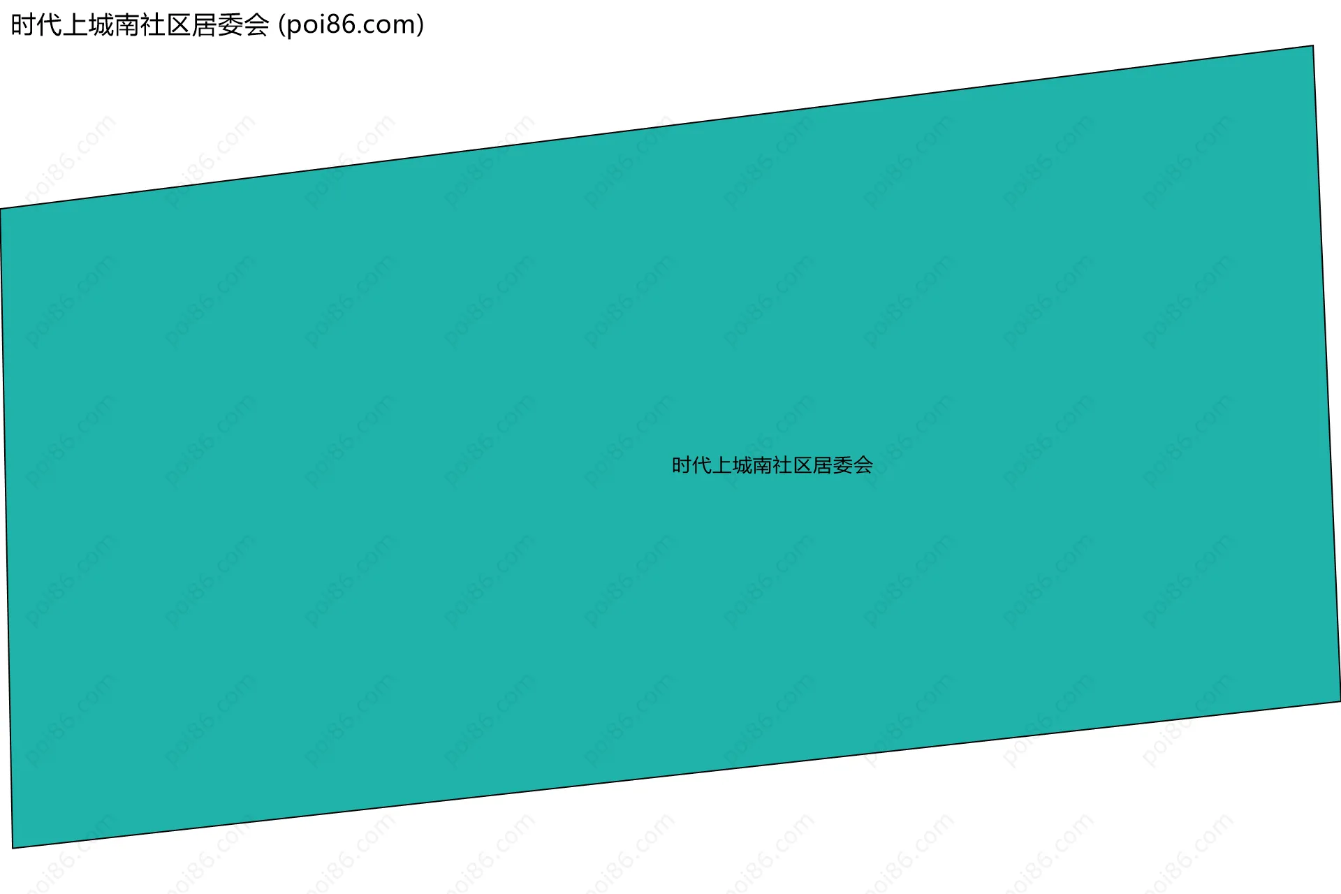 时代上城南社区居委会边界地图