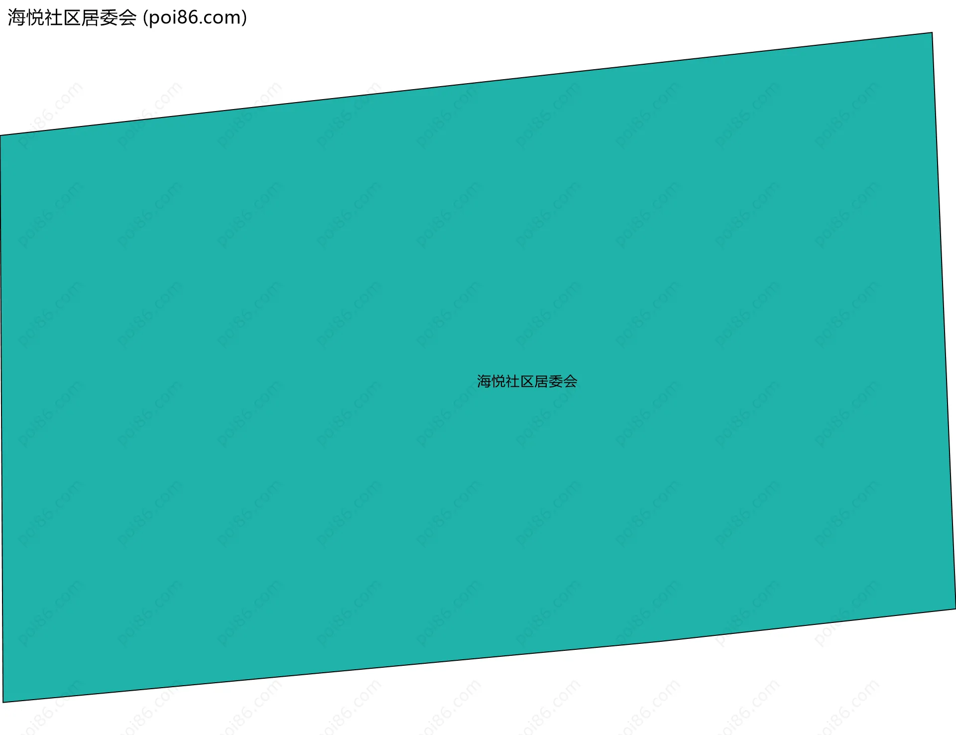 海悦社区居委会边界地图