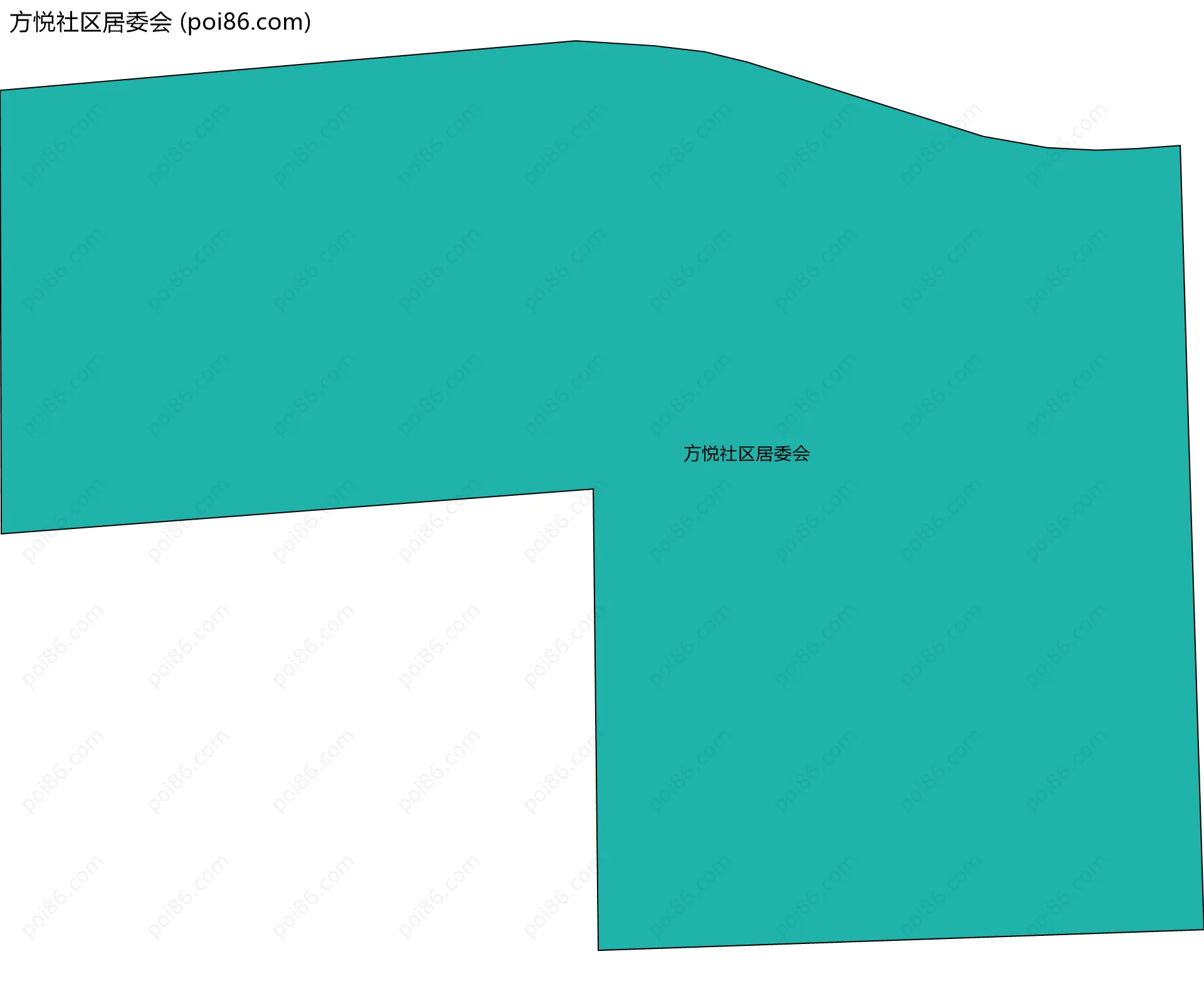 方悦社区居委会边界地图
