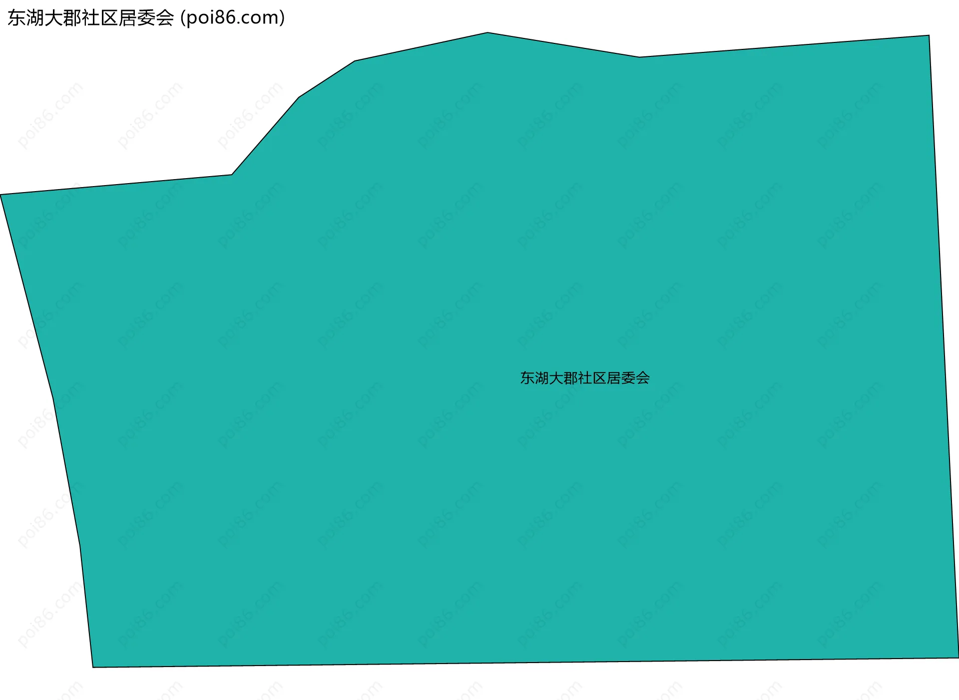 东湖大郡社区居委会边界地图