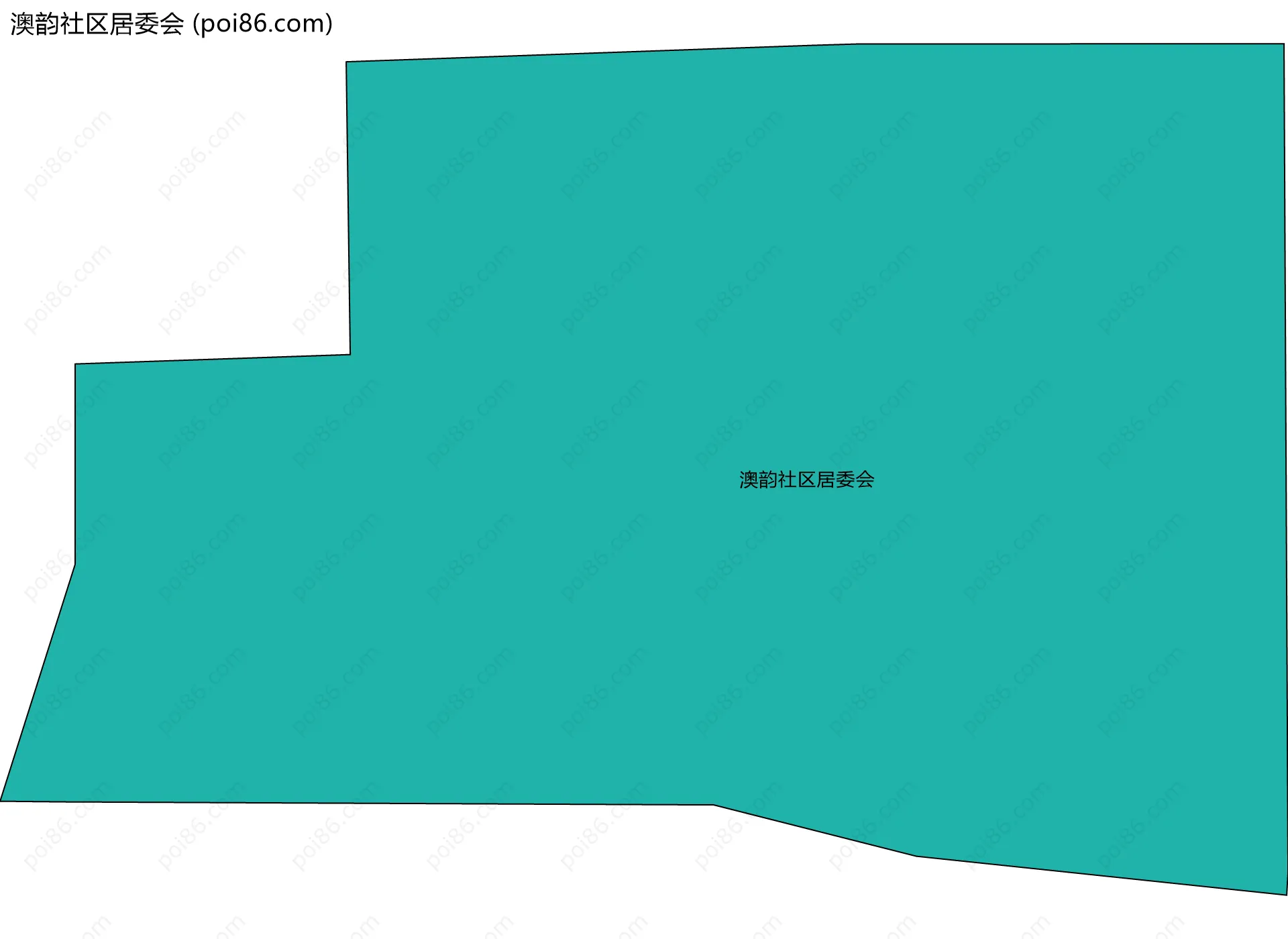 澳韵社区居委会边界地图