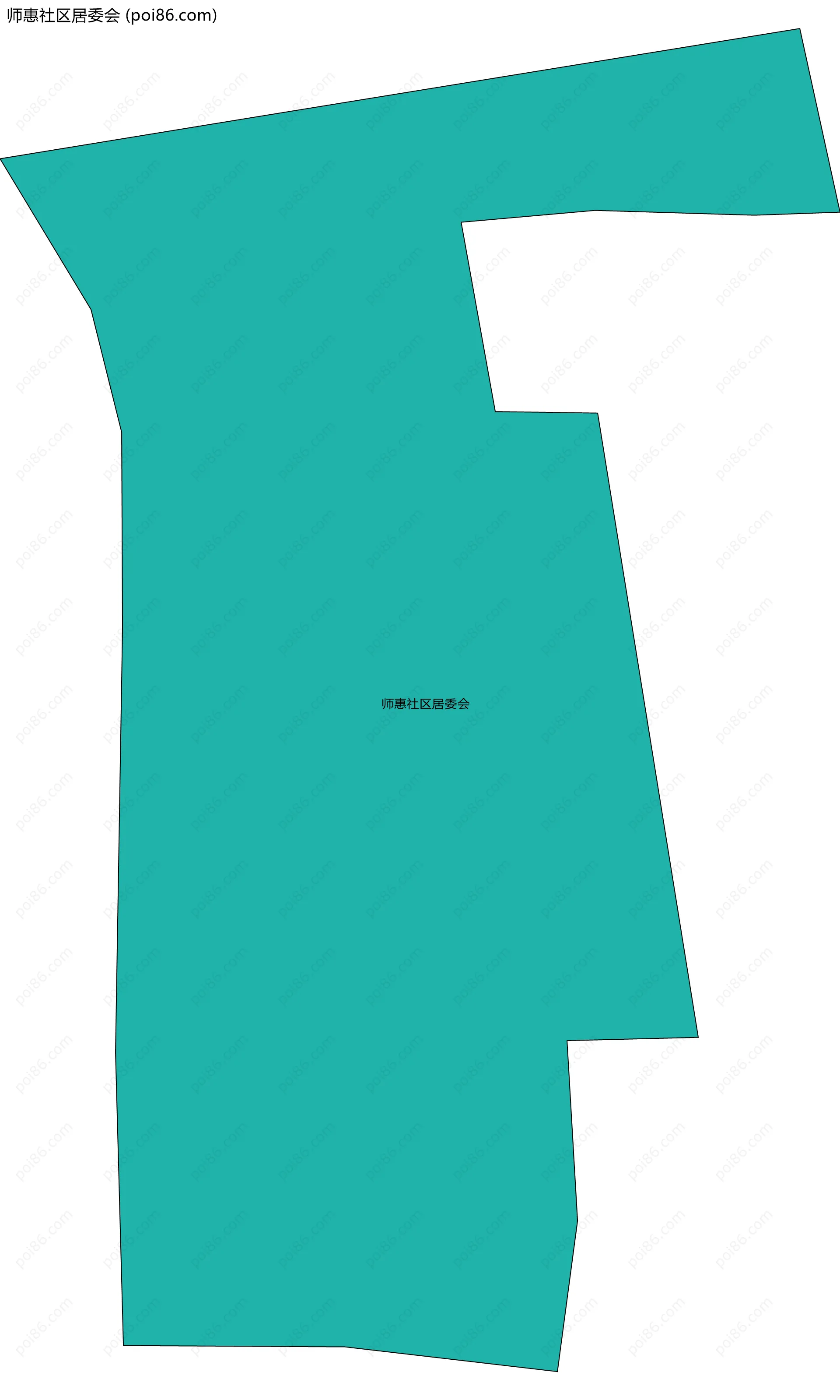 师惠社区居委会边界地图