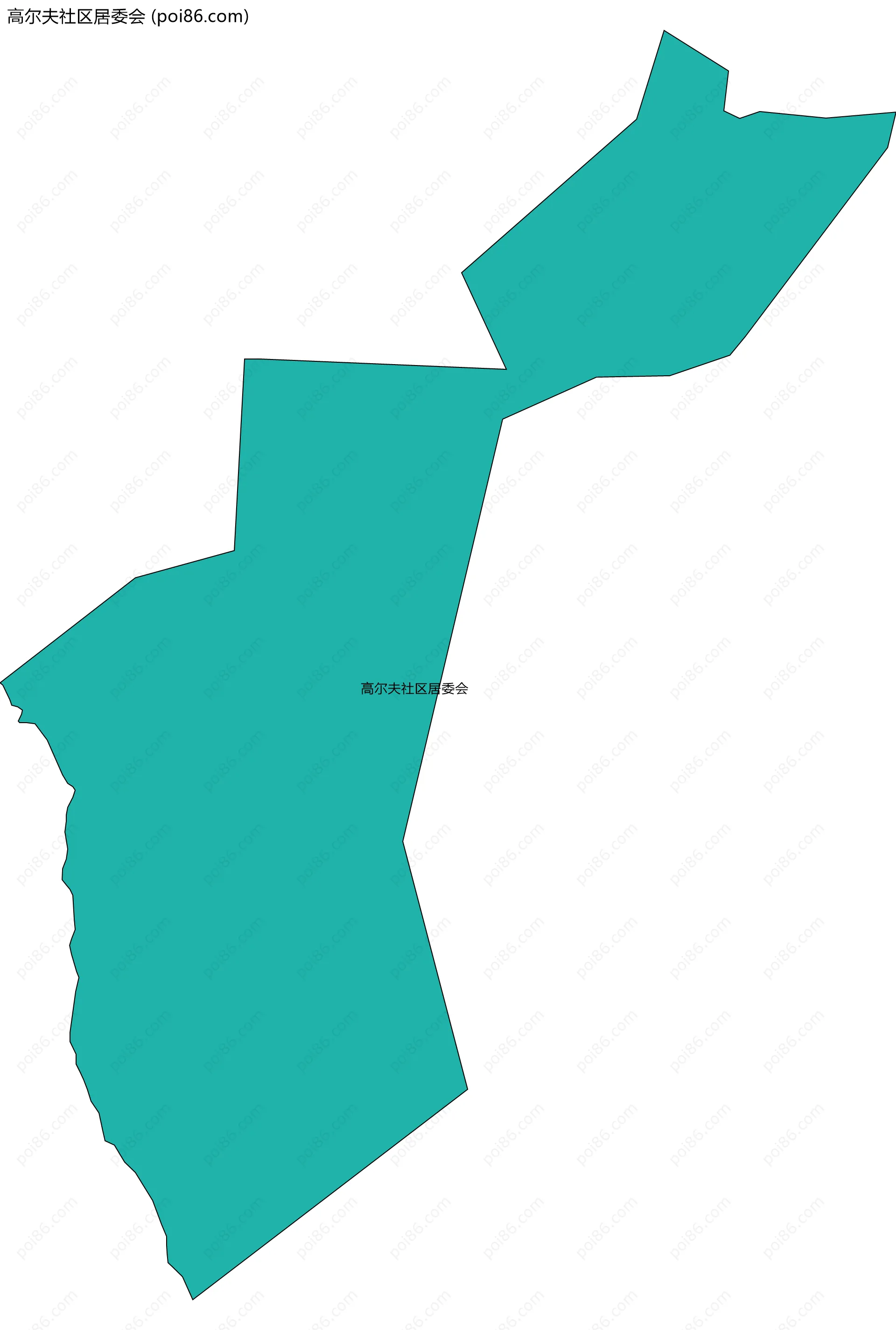 高尔夫社区居委会边界地图