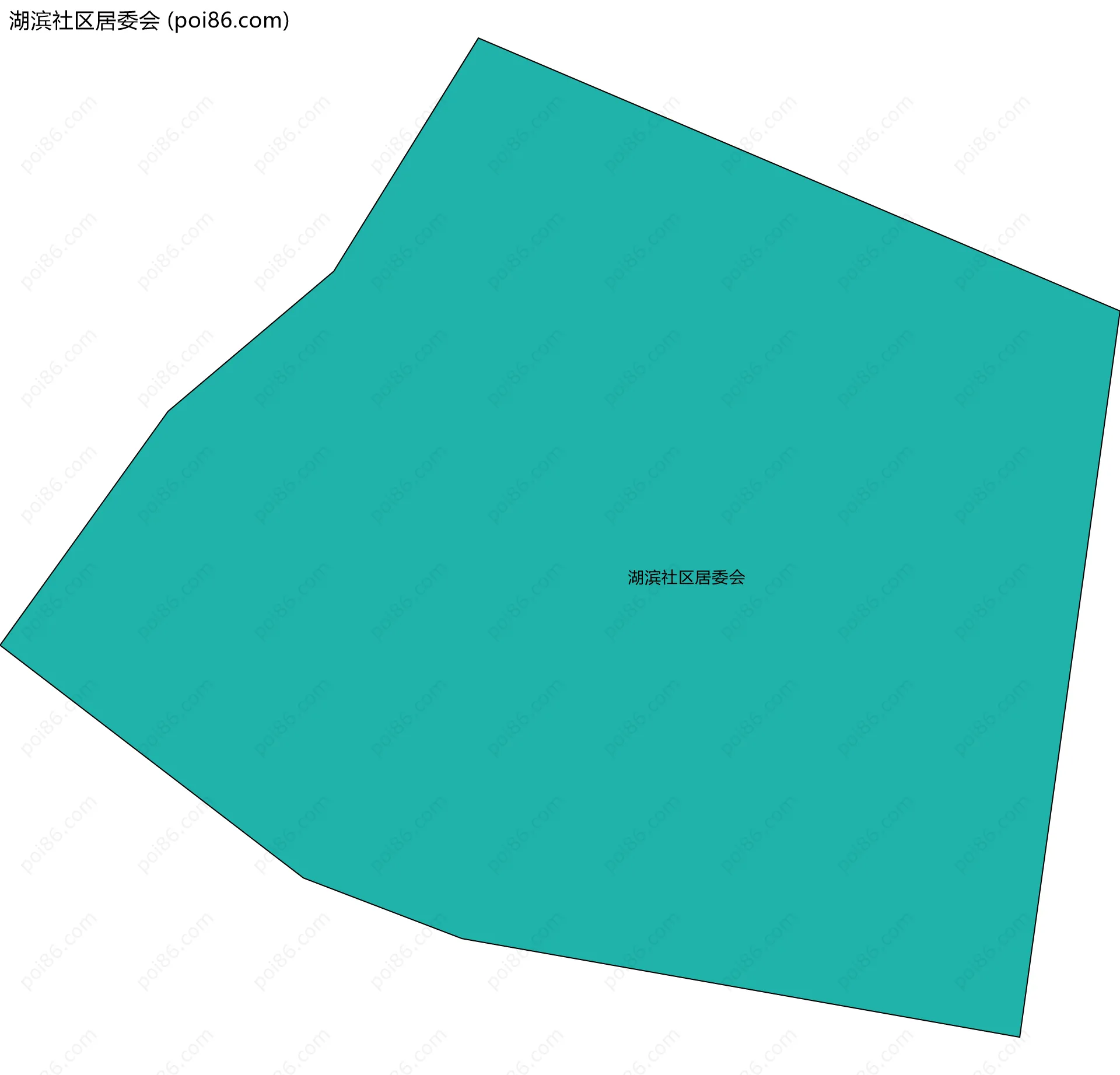 湖滨社区居委会边界地图