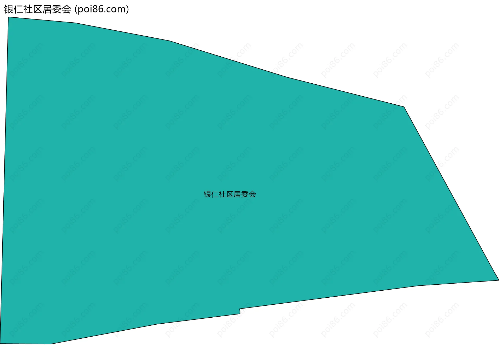 银仁社区居委会边界地图