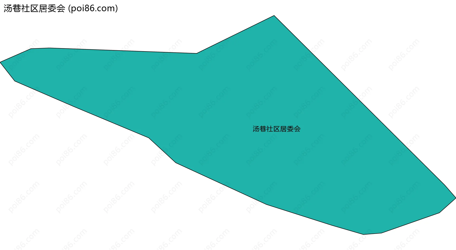 汤巷社区居委会边界地图