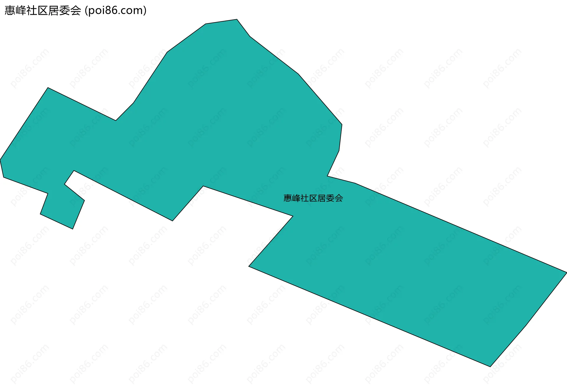 惠峰社区居委会边界地图