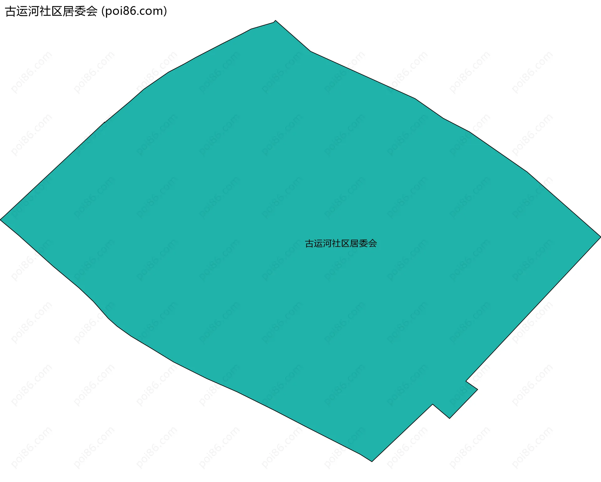 古运河社区居委会边界地图