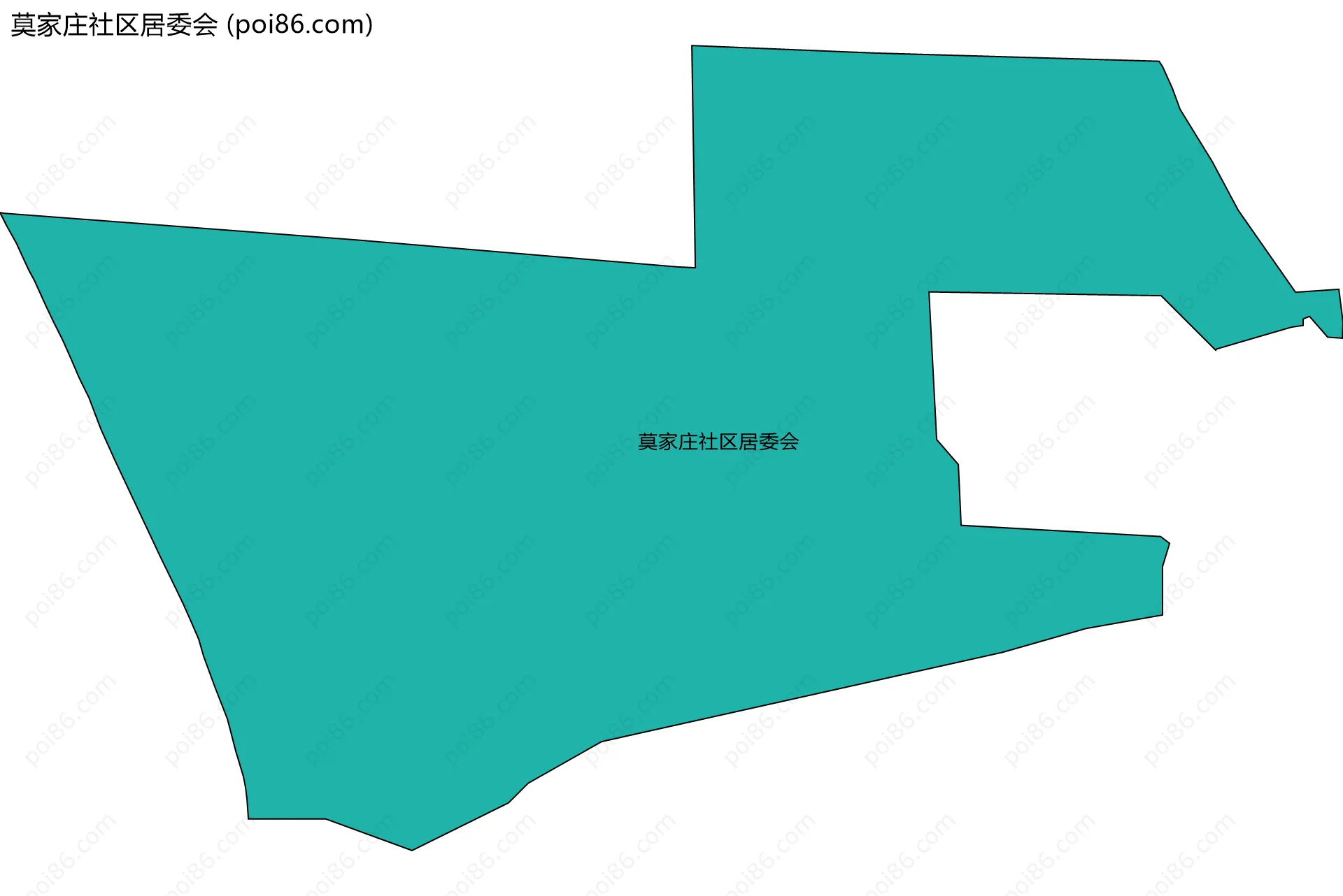 莫家庄社区居委会边界地图