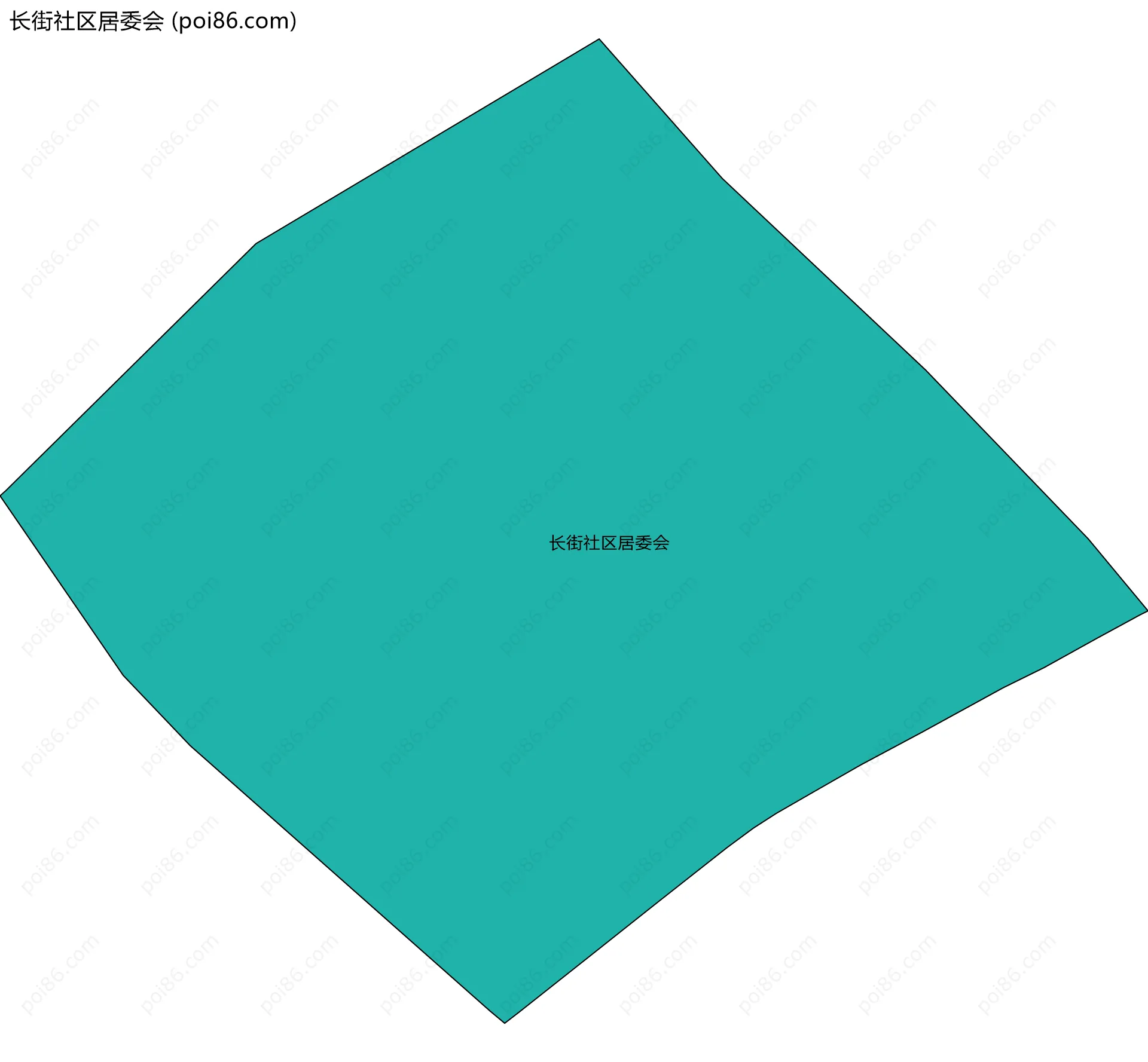 长街社区居委会边界地图