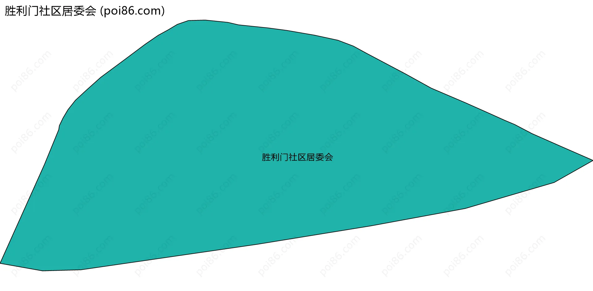 胜利门社区居委会边界地图