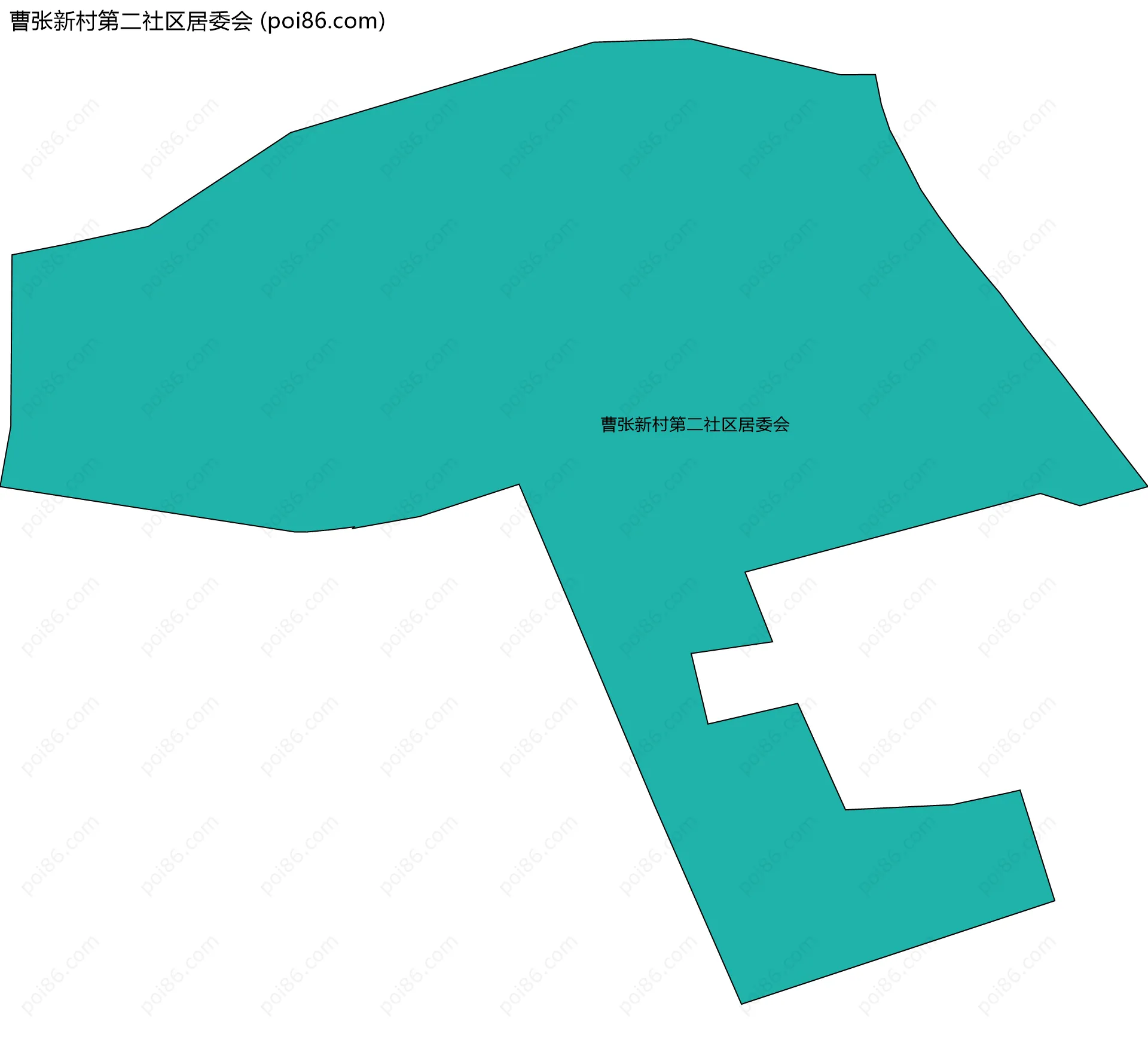 曹张新村第二社区居委会边界地图