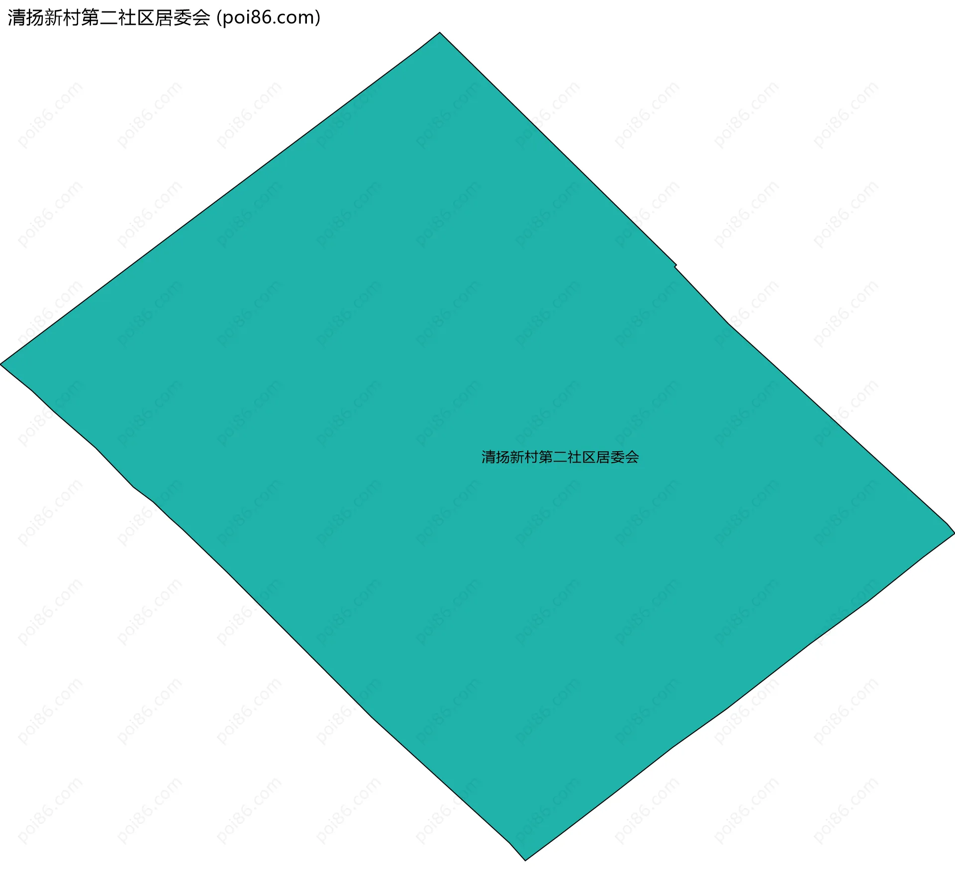 清扬新村第二社区居委会边界地图