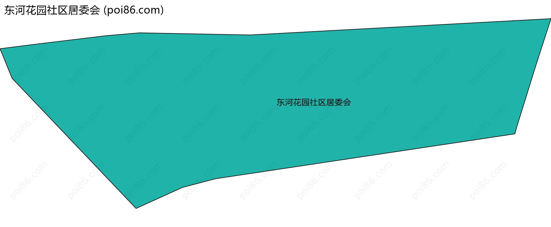 东河花园社区居委会边界地图