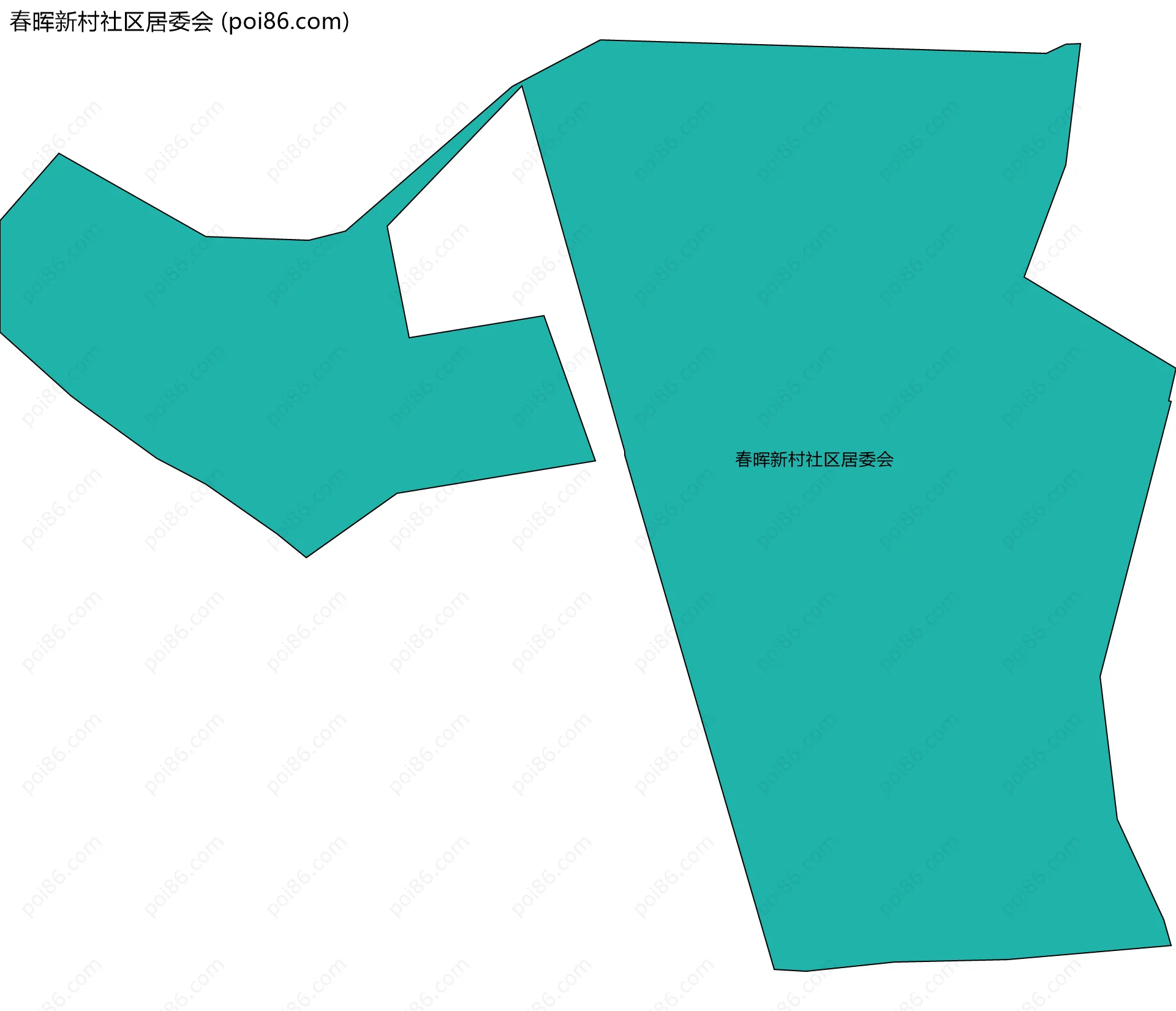 春晖新村社区居委会边界地图