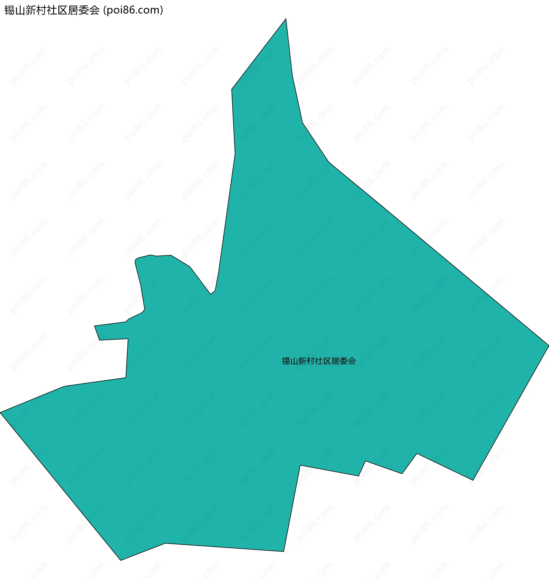 锡山新村社区居委会边界地图
