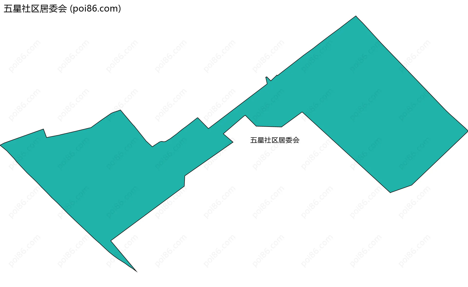 五星社区居委会边界地图