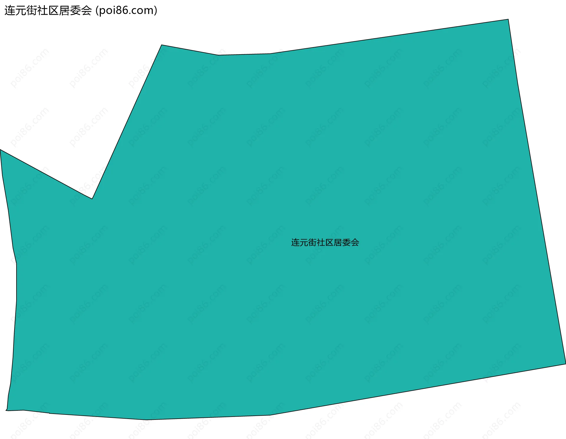 连元街社区居委会边界地图