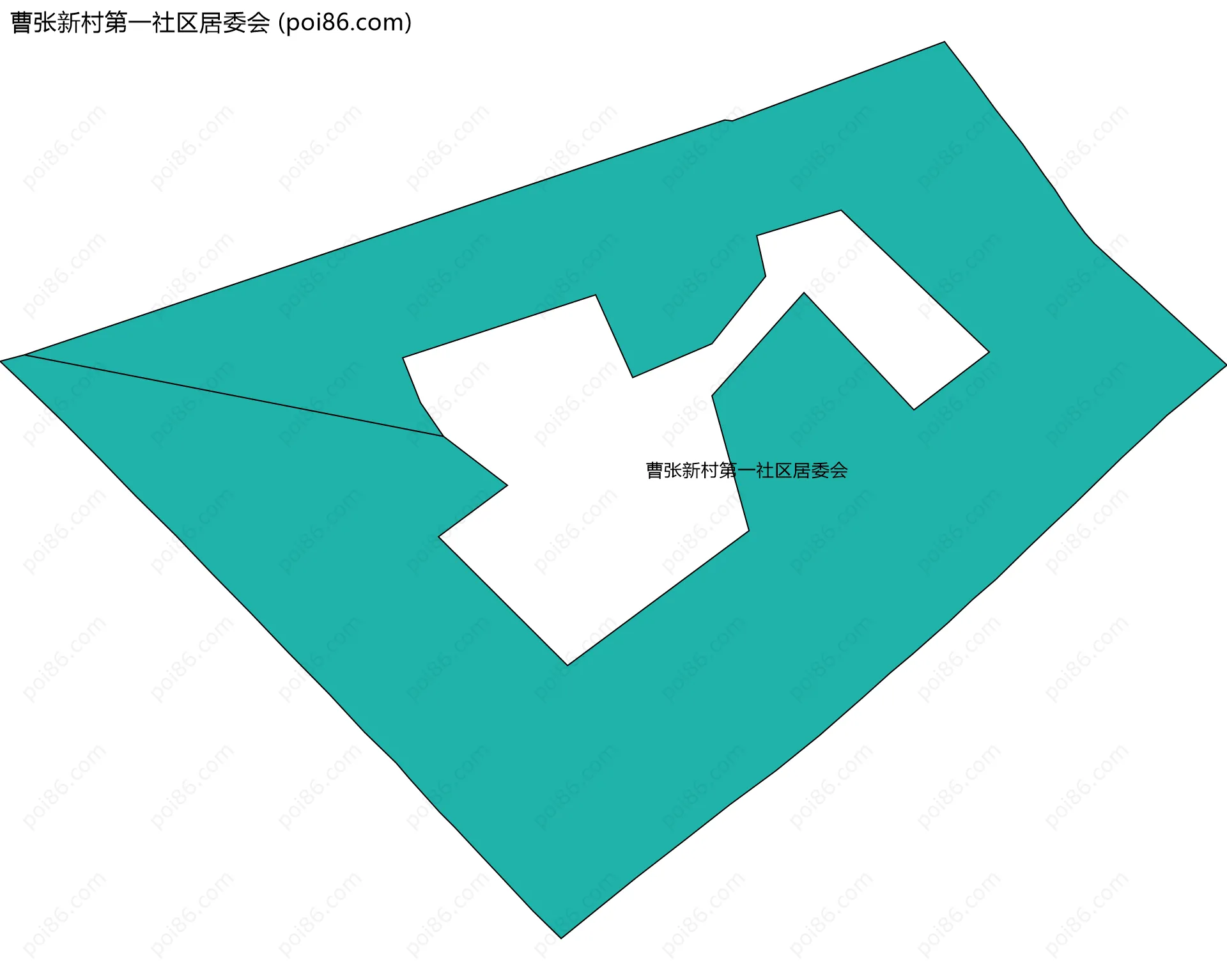 曹张新村第一社区居委会边界地图