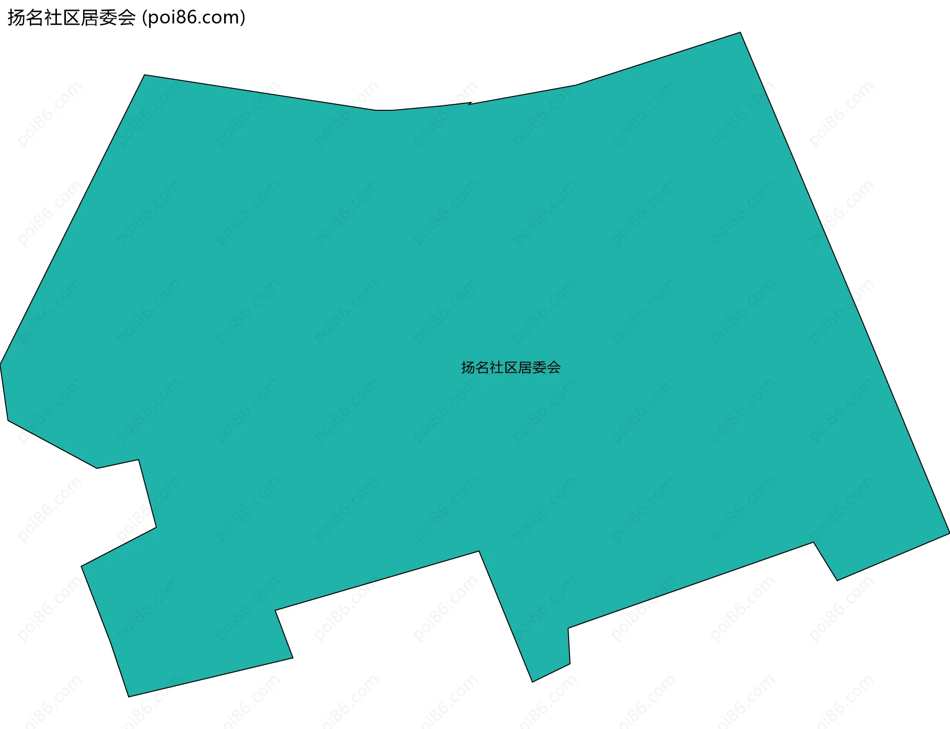 扬名社区居委会边界地图