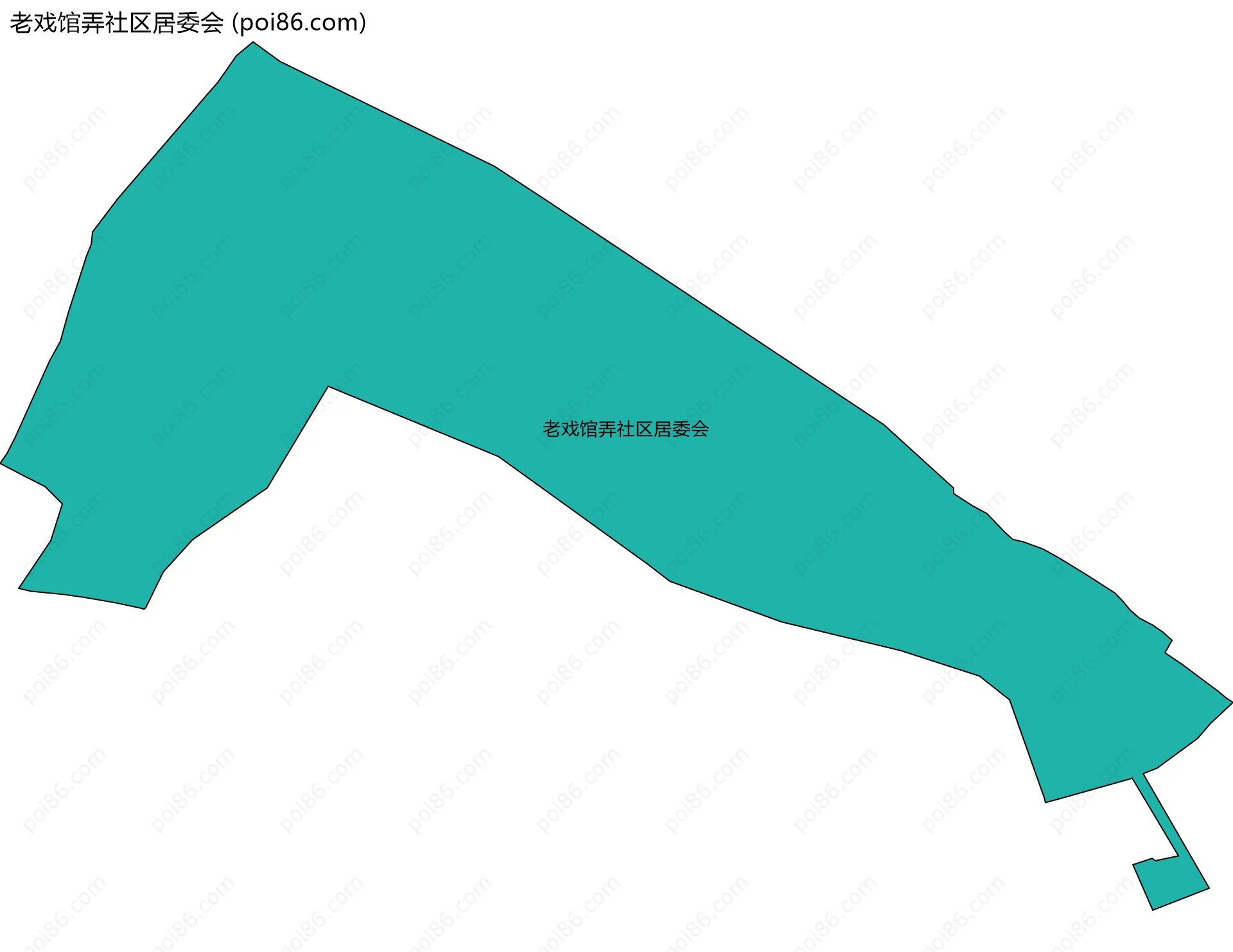 老戏馆弄社区居委会边界地图