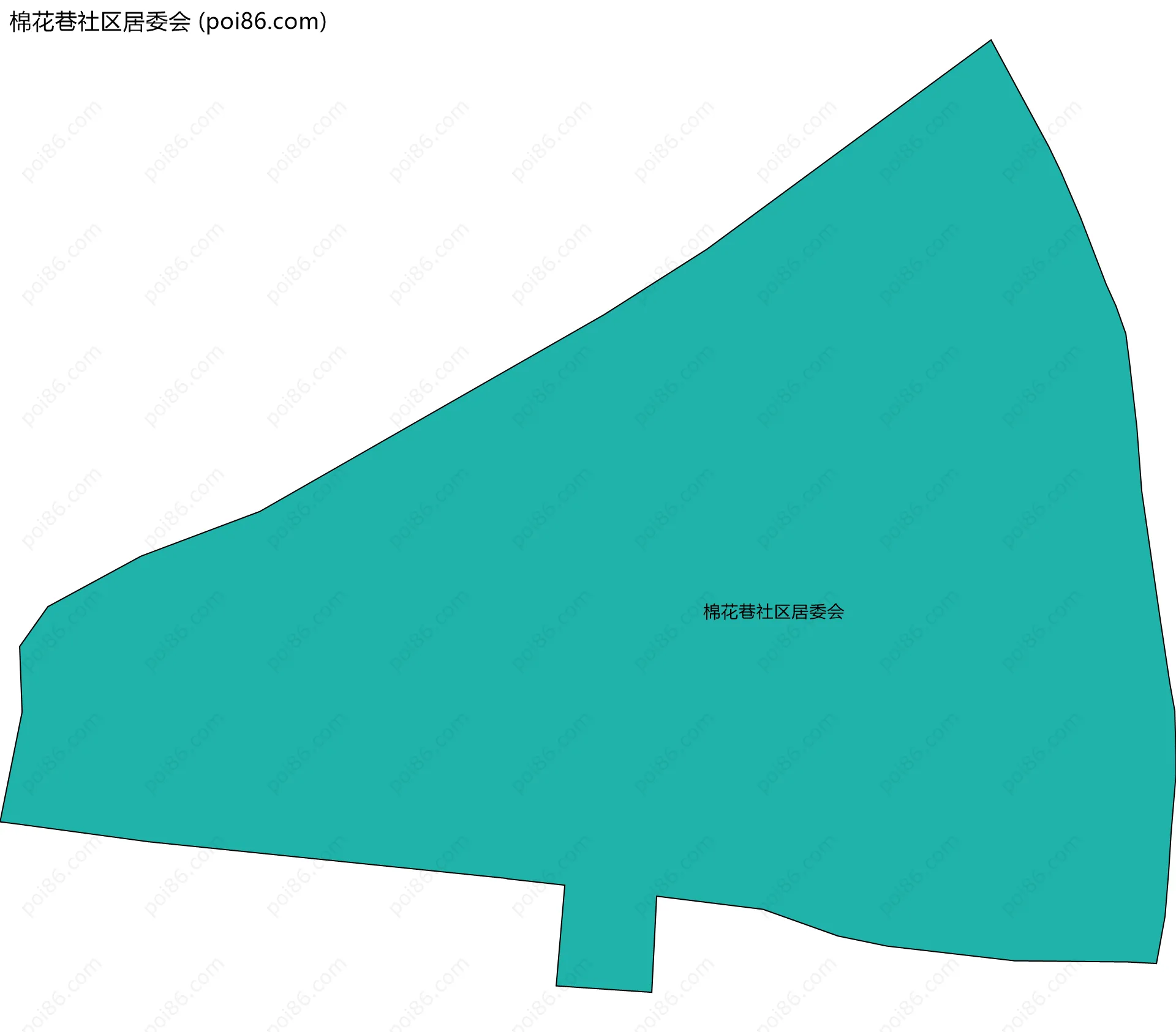 棉花巷社区居委会边界地图
