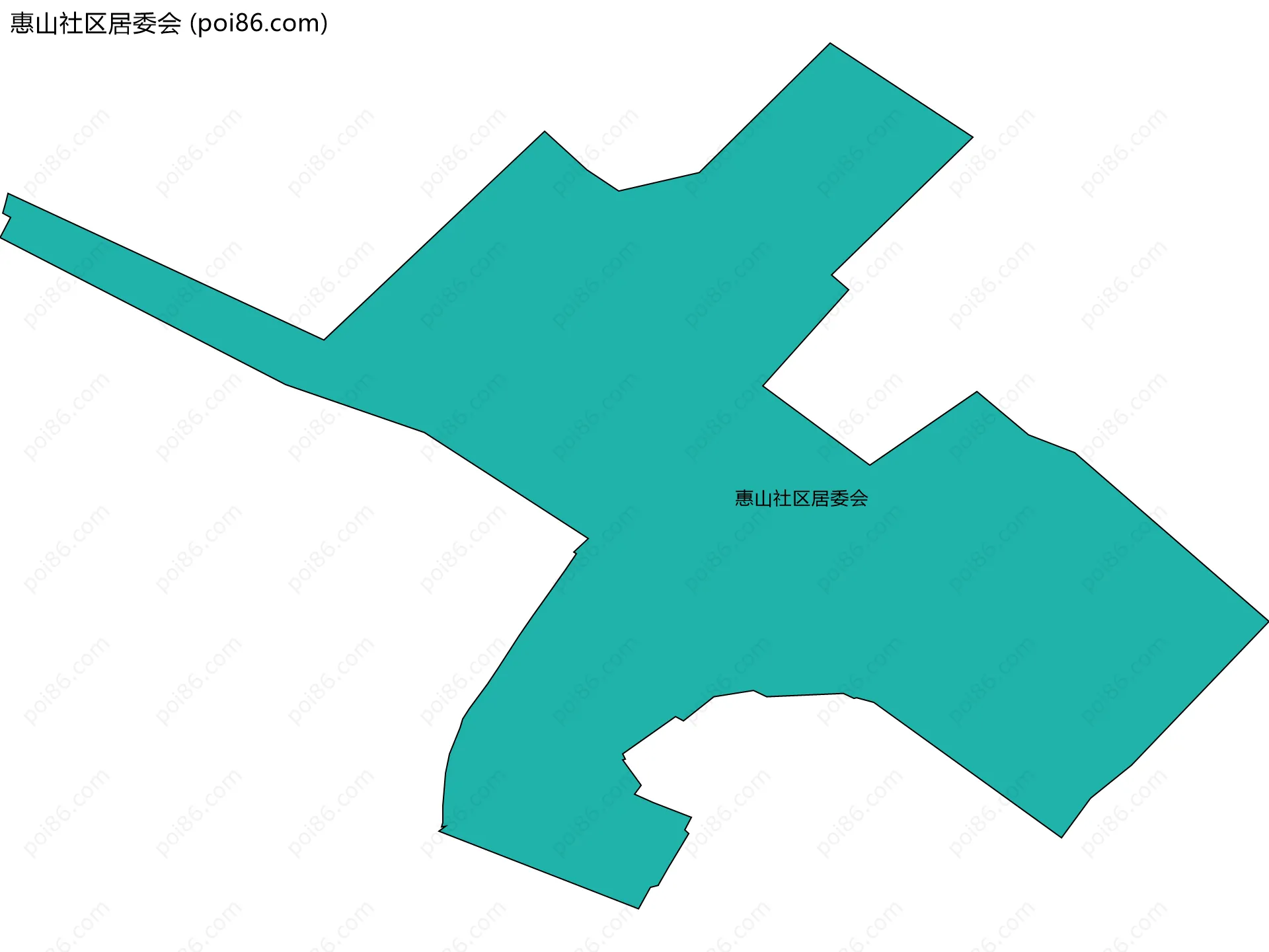 惠山社区居委会边界地图