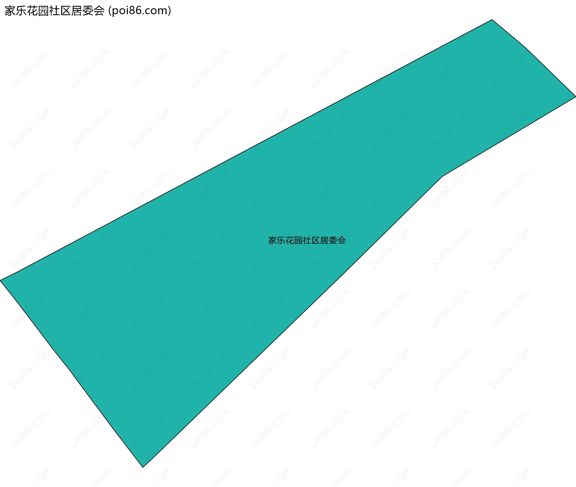 家乐花园社区居委会边界地图