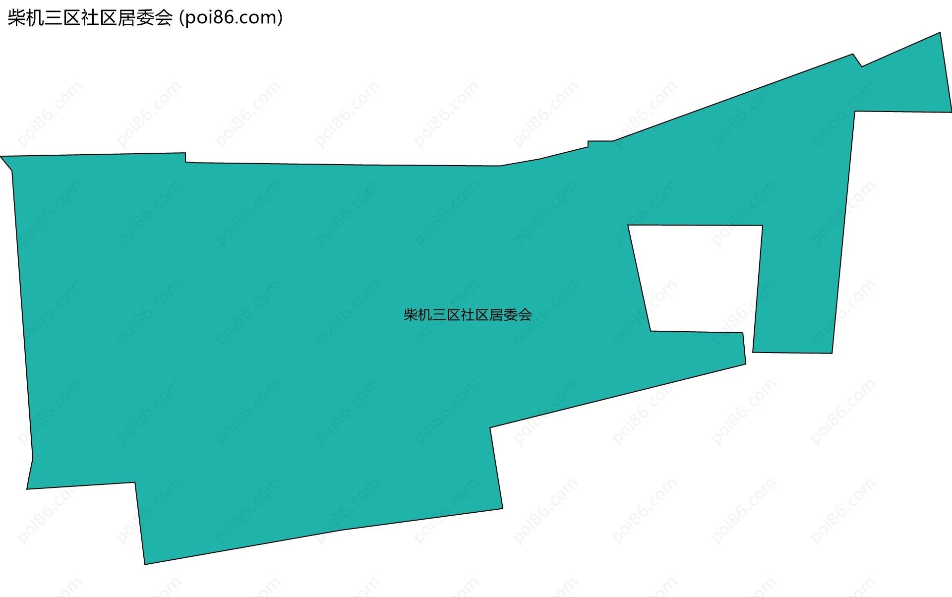 柴机三区社区居委会边界地图