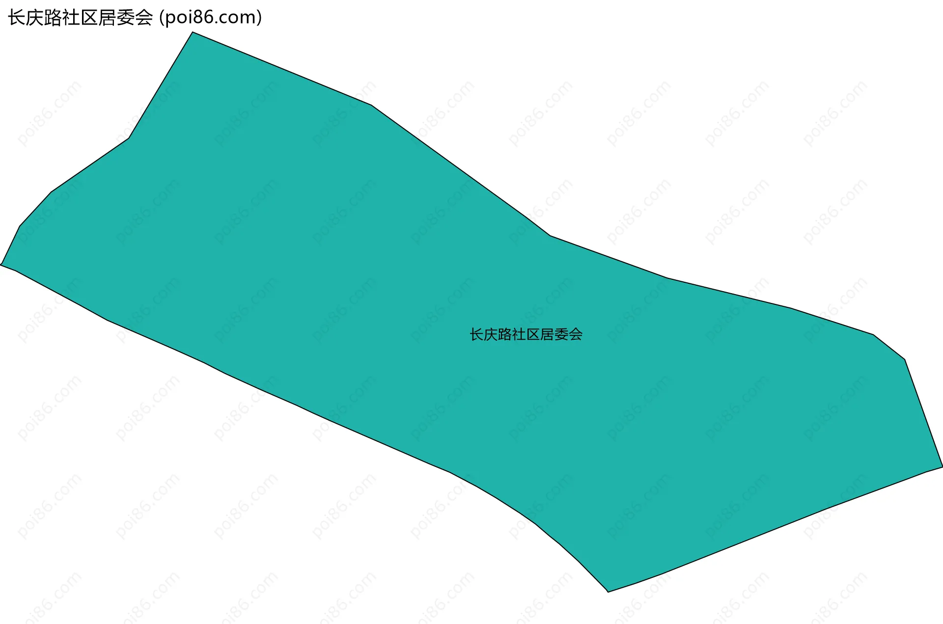 长庆路社区居委会边界地图