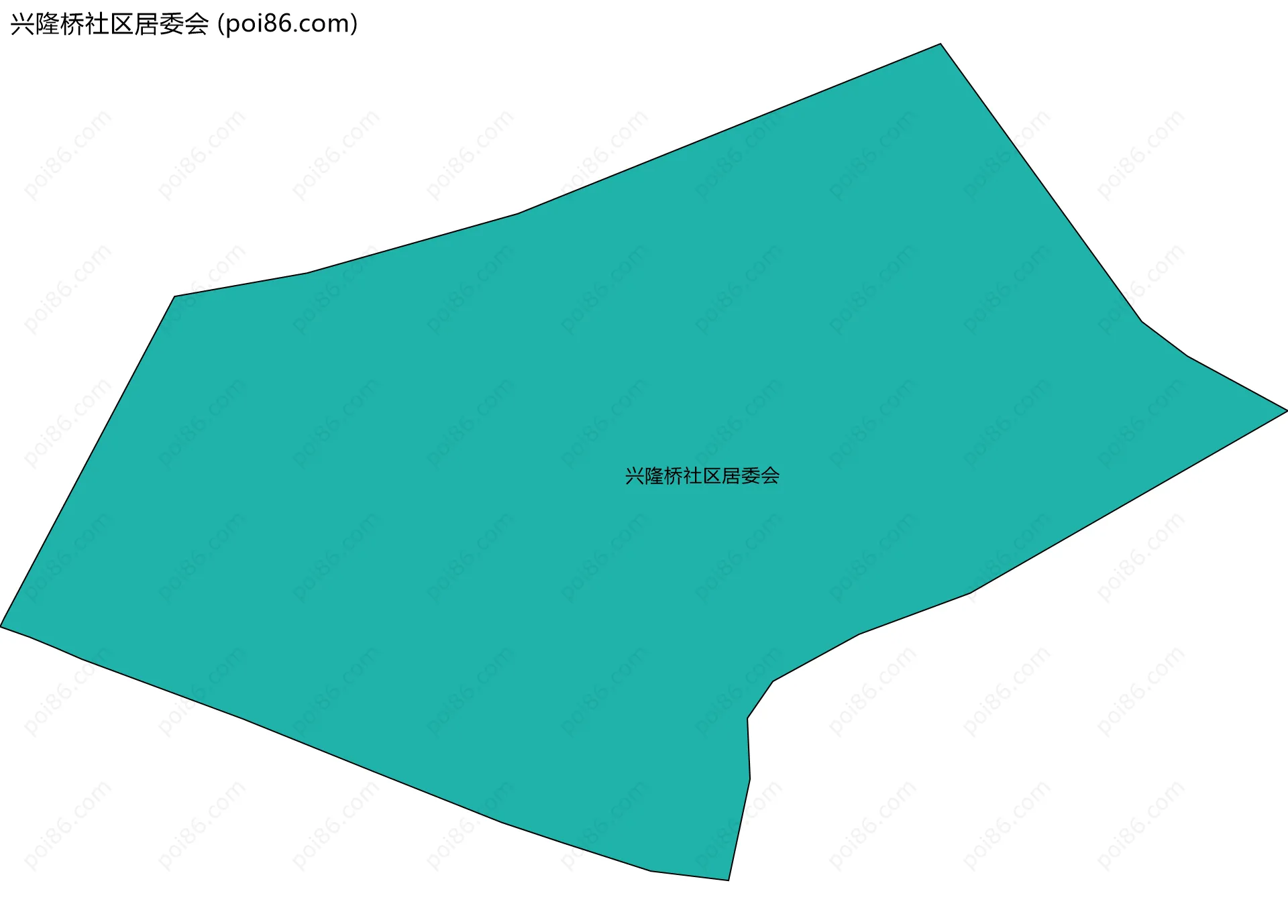 兴隆桥社区居委会边界地图
