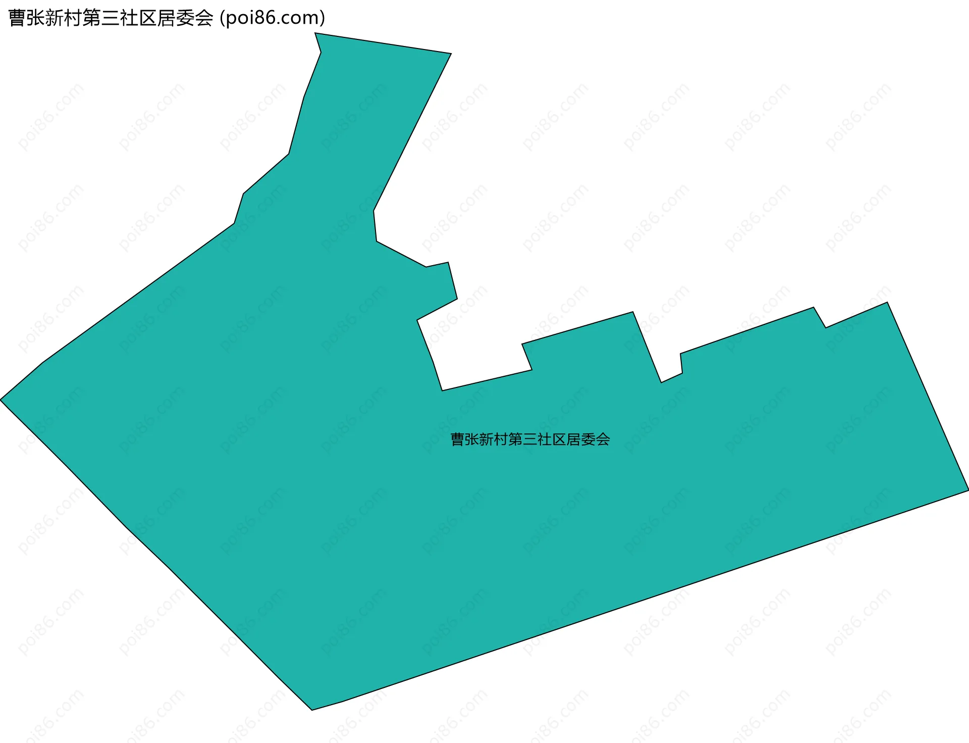 曹张新村第三社区居委会边界地图