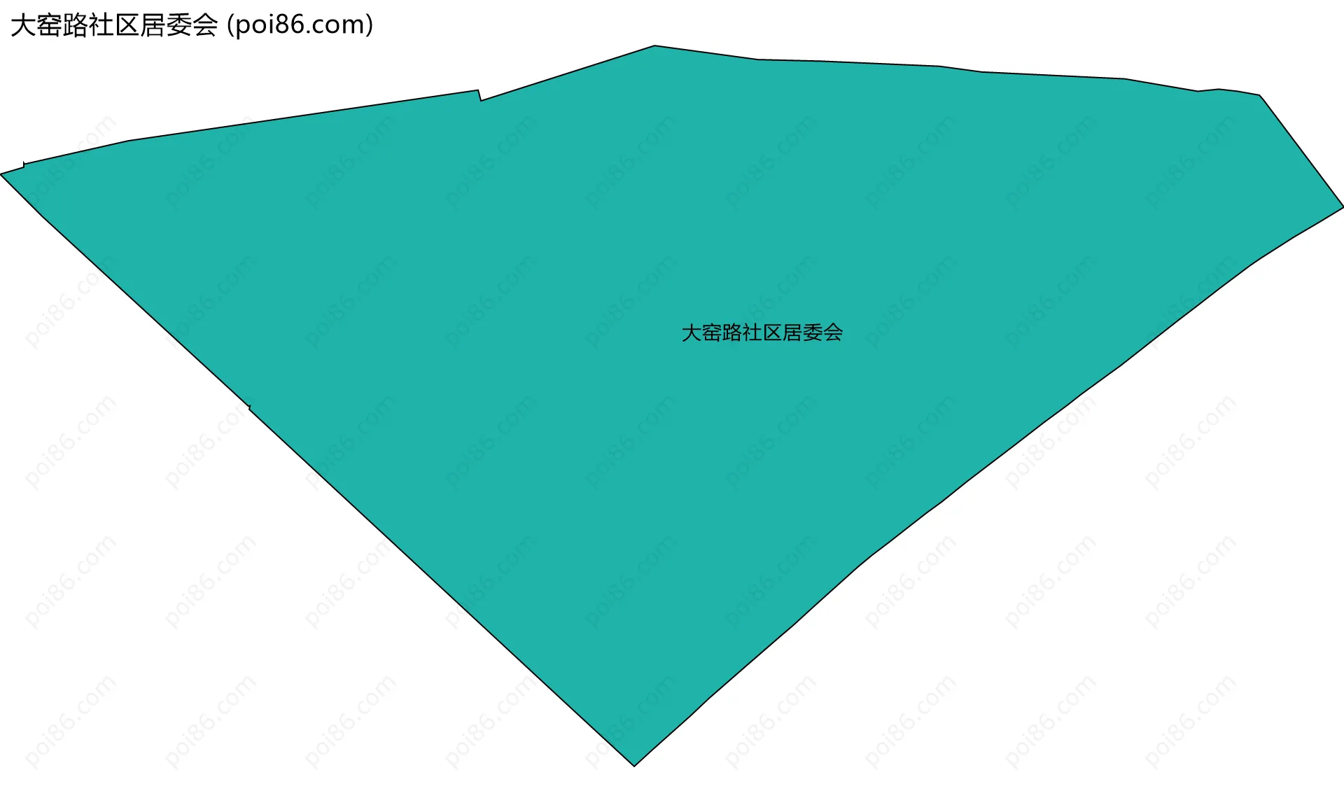 大窑路社区居委会边界地图