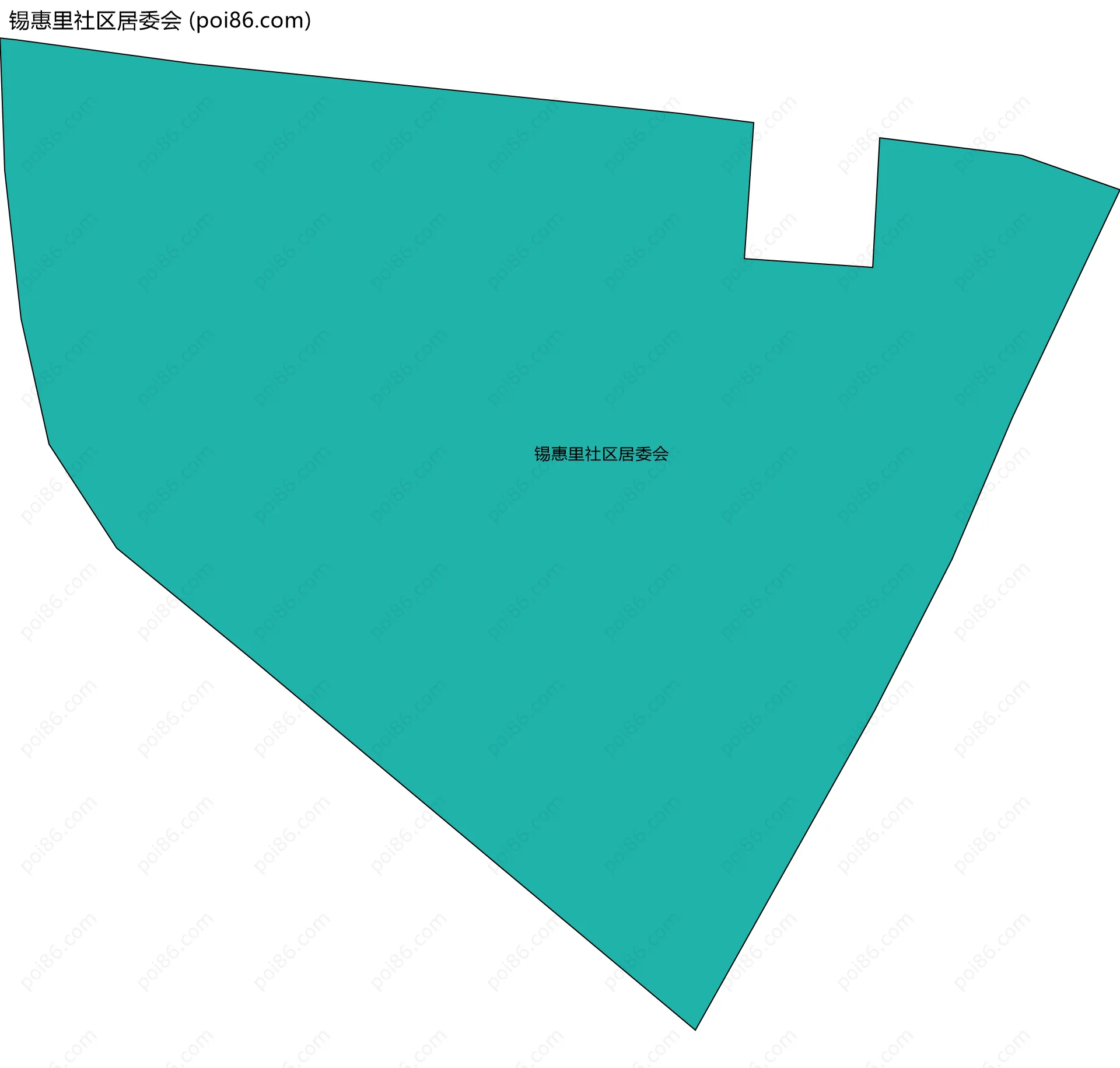 锡惠里社区居委会边界地图