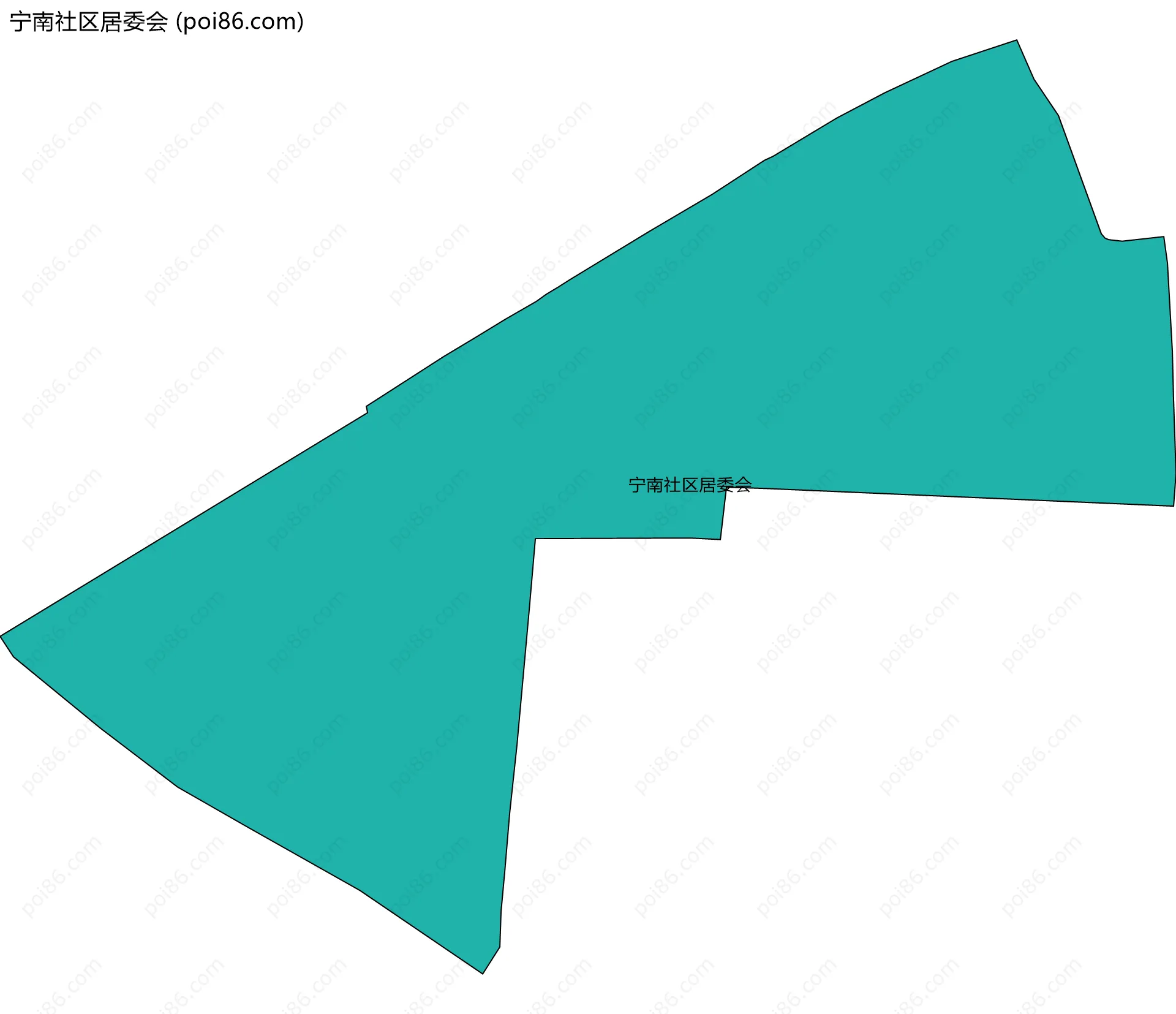 宁南社区居委会边界地图