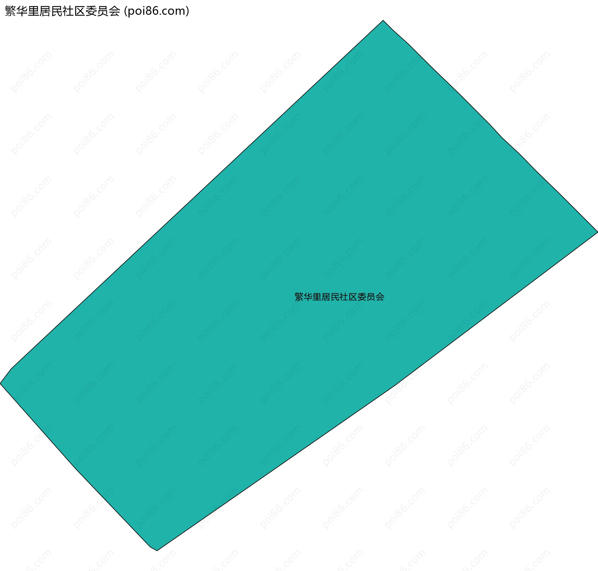繁华里居民社区委员会边界地图
