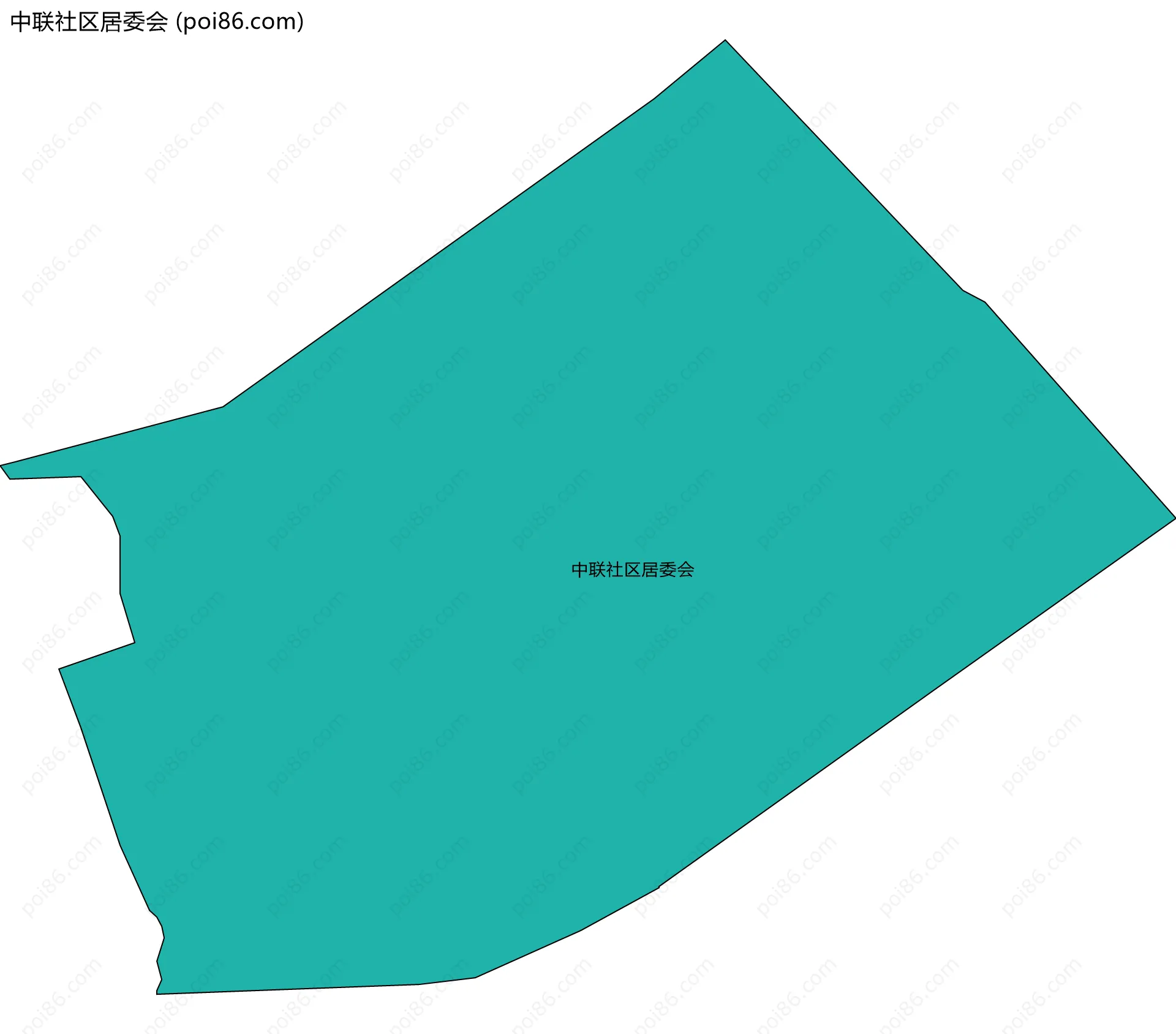 中联社区居委会边界地图