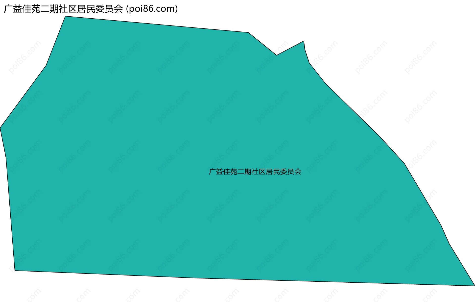 广益佳苑二期社区居民委员会边界地图