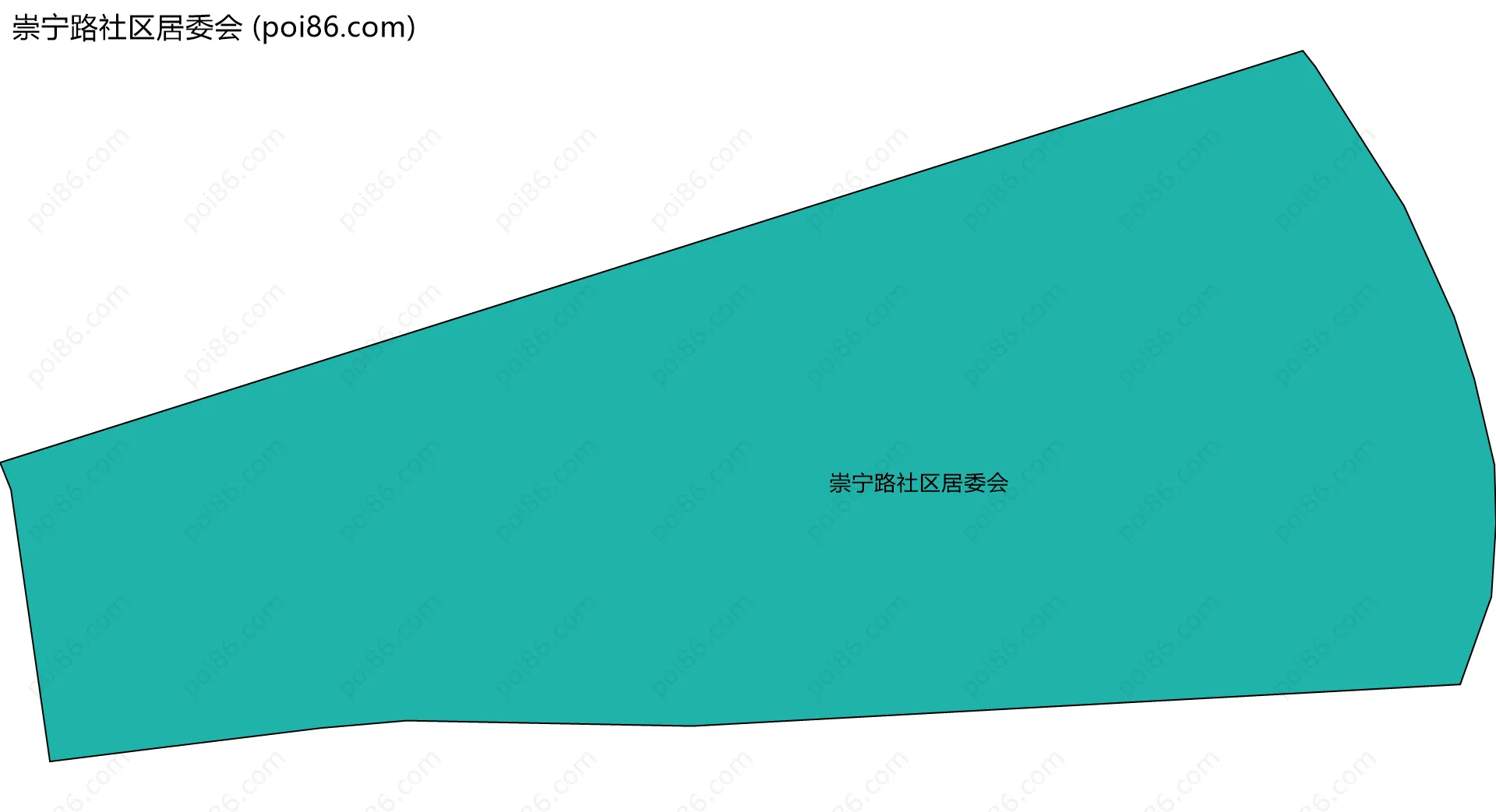 崇宁路社区居委会边界地图